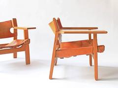 Pair of Spanish Chairs by Børge Mogensen