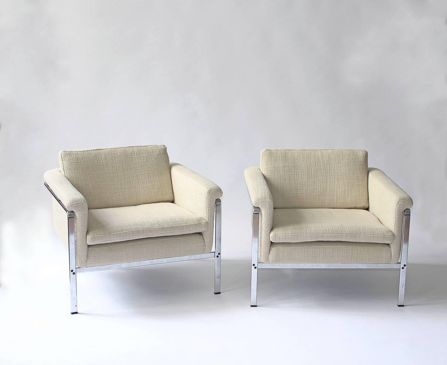 Mid-Century Modern Pair of Armchairs by Horst Brüning For Sale