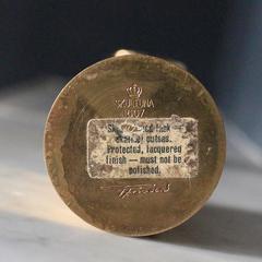 Rare Adjustable Brass Candleholder by Pierre Forssell