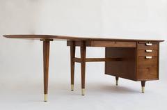 Walnut Executive Desk by William H. Sullivan for Standard Furniture Company