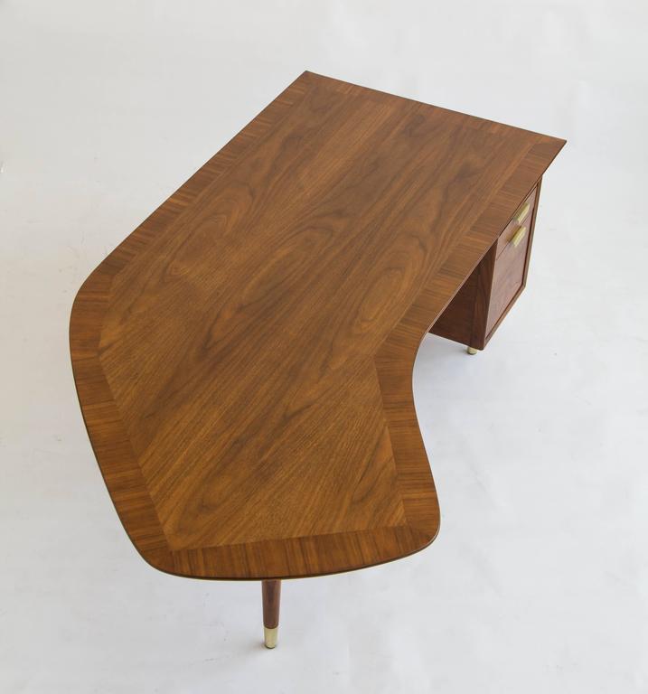 Walnut Executive Desk by William H. Sullivan for Standard Furniture