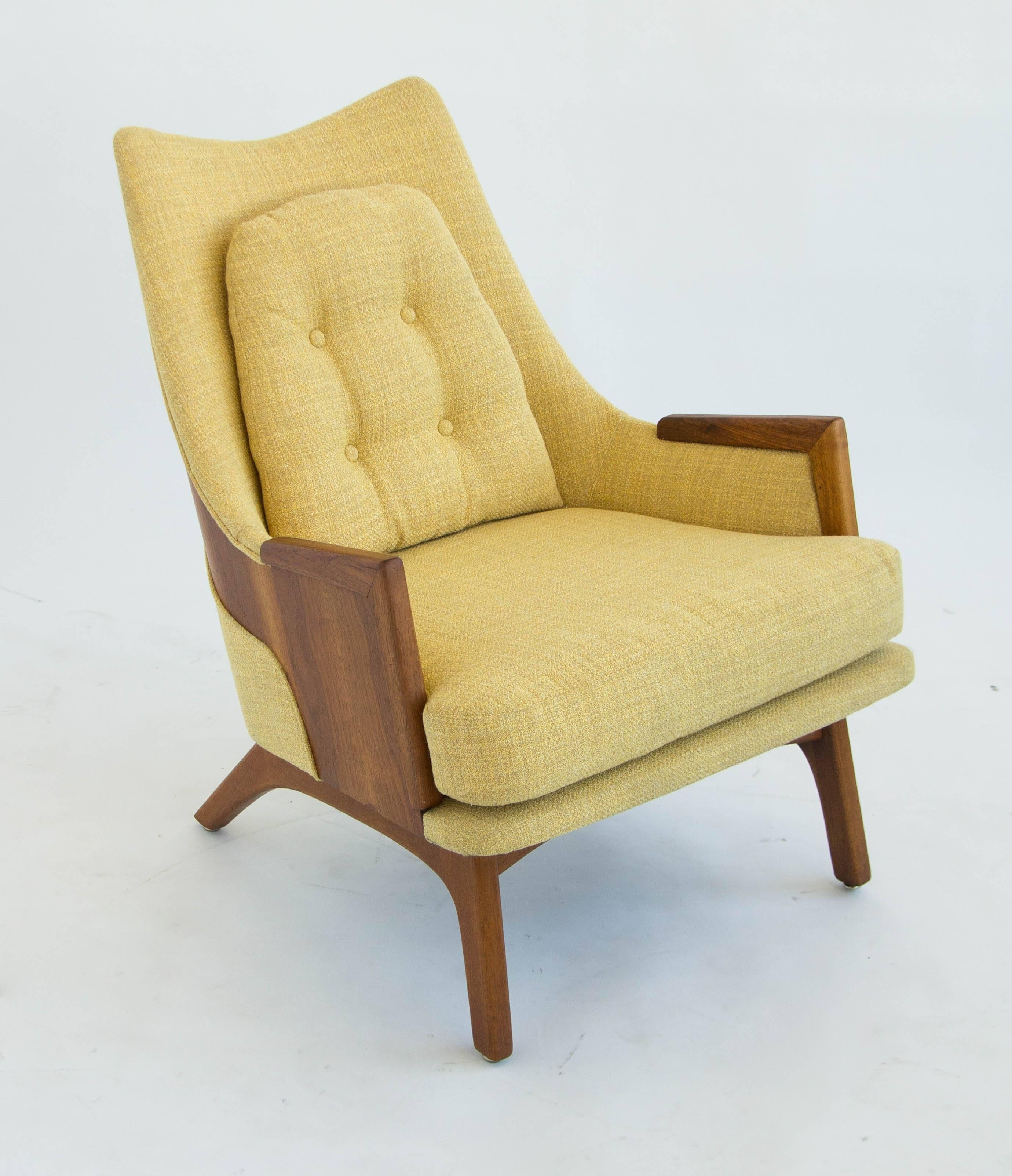 Mid-Century Modern Adrian Pearsall Walnut Lounge Chair