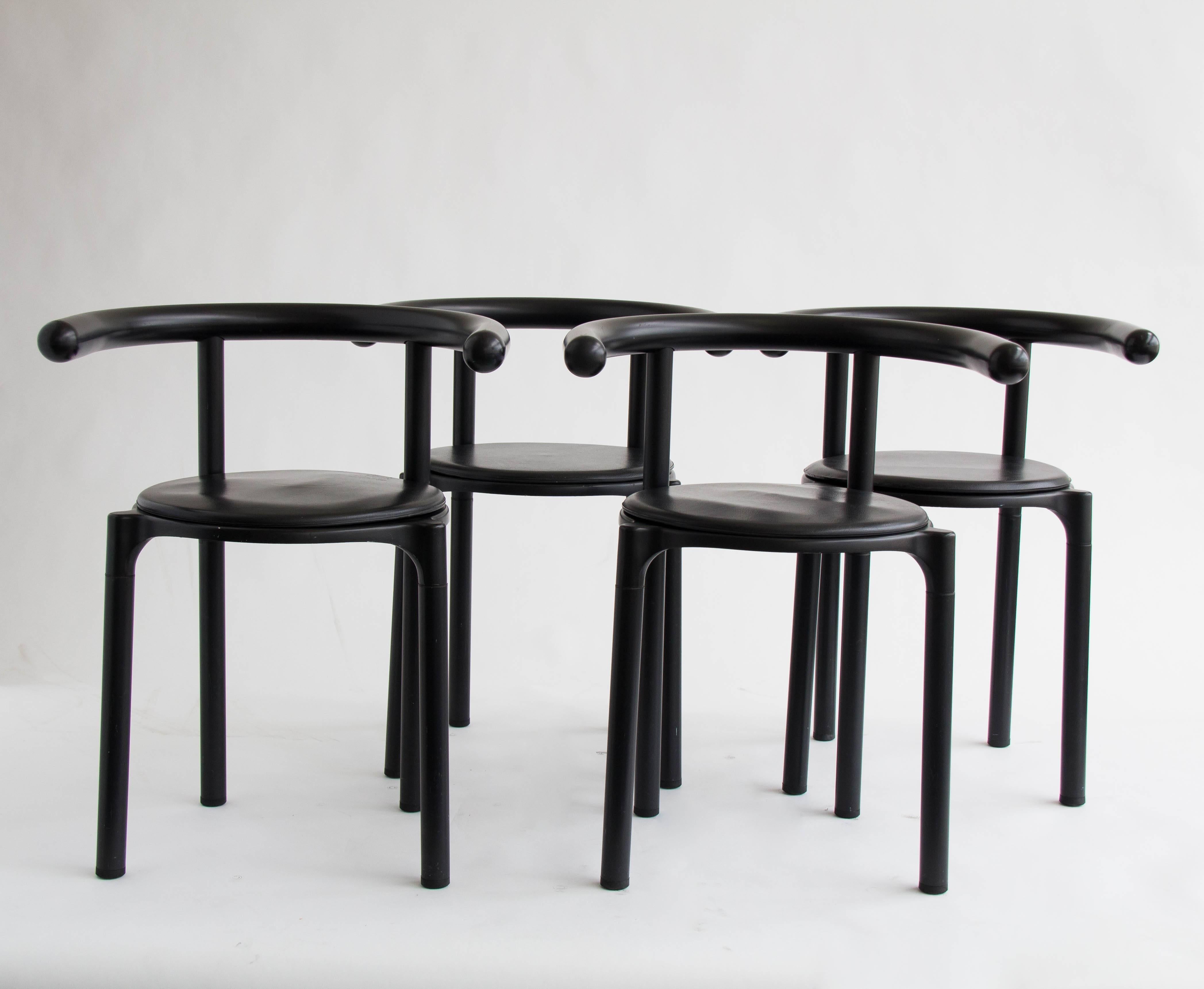 Modern Kartell Dining Chairs by Anna Castelli Ferrieri