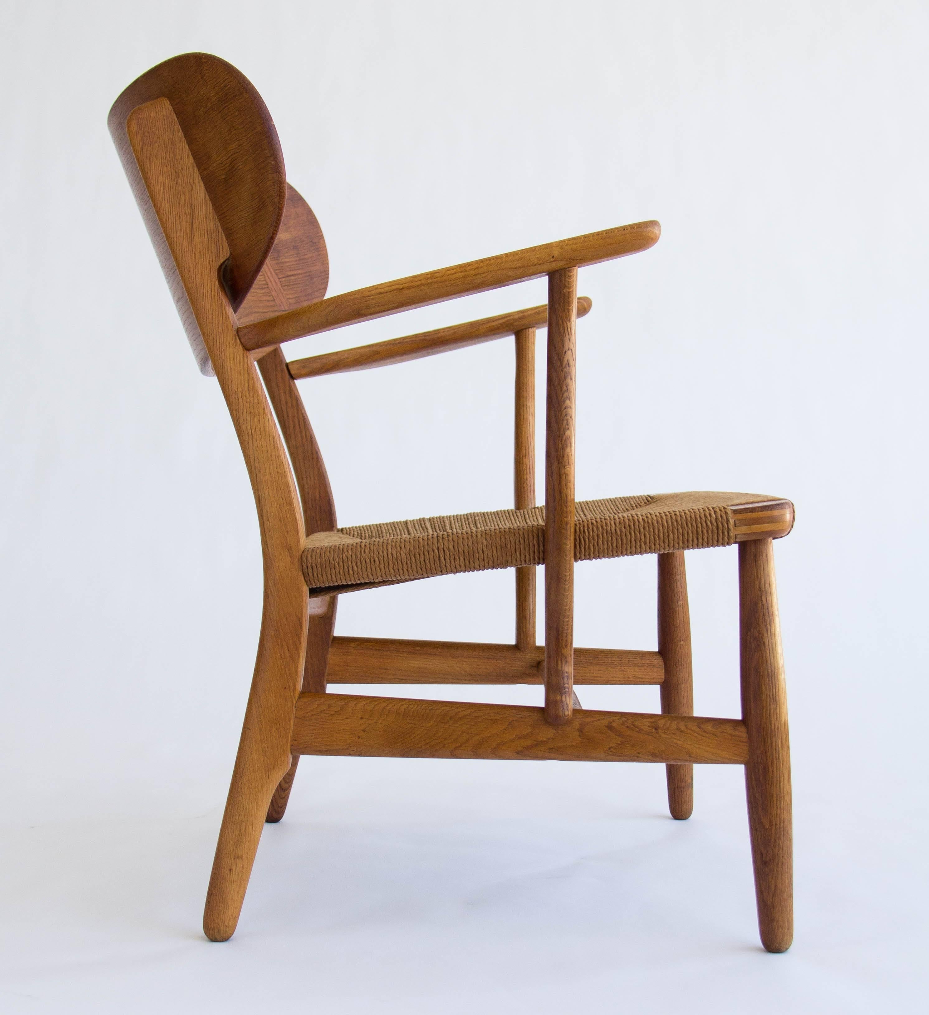 Danish Hans Wegner CH22 Lounge Chair for Carl Hansen & Søn