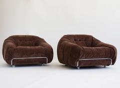 Pair of American Made Lounge Chairs by Burris