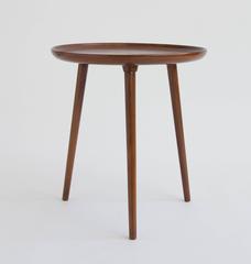 Danish Round Tripod Table by Selig