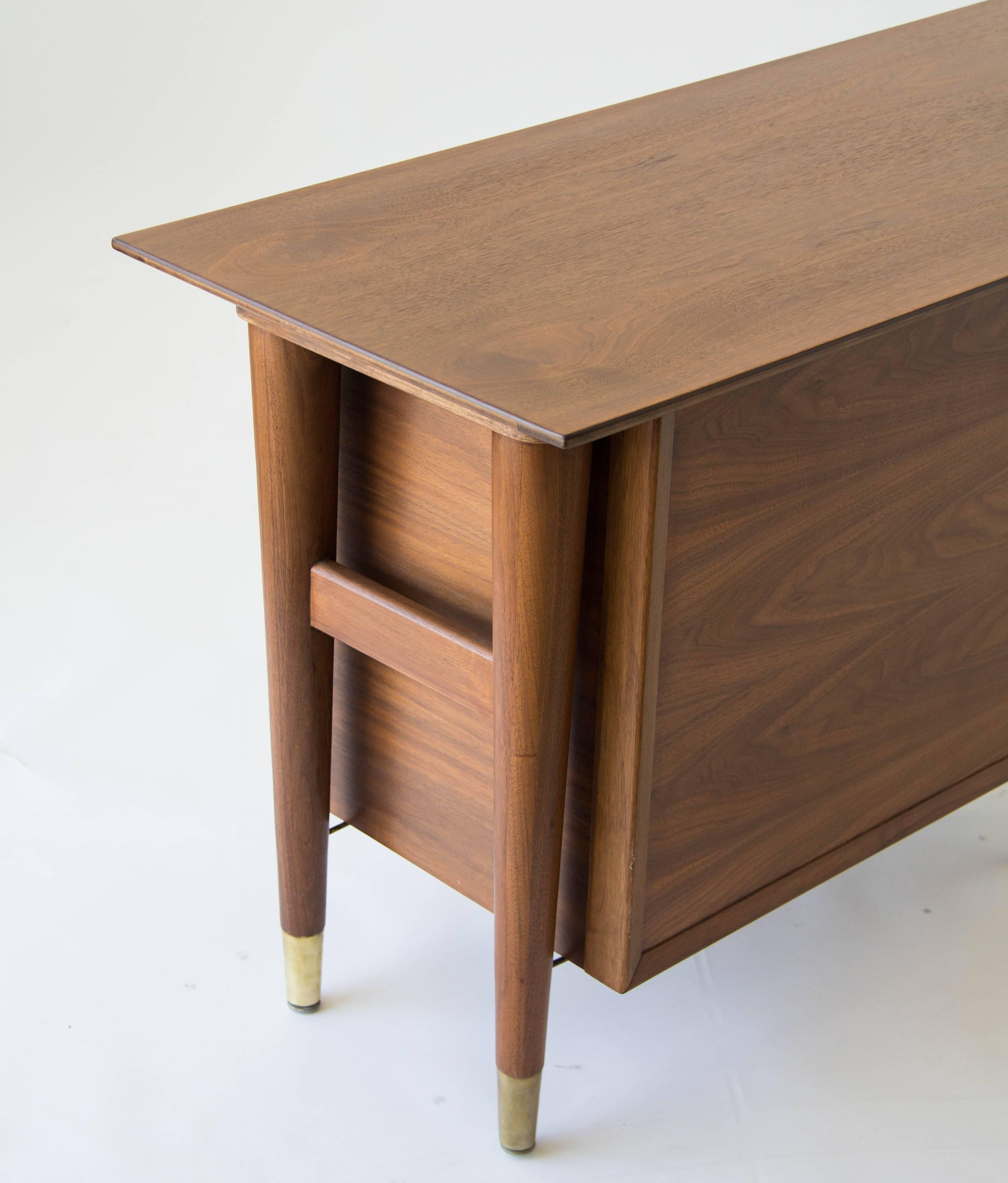 Polished William H. Sullivan for Standard Furniture Co. Walnut Credenza