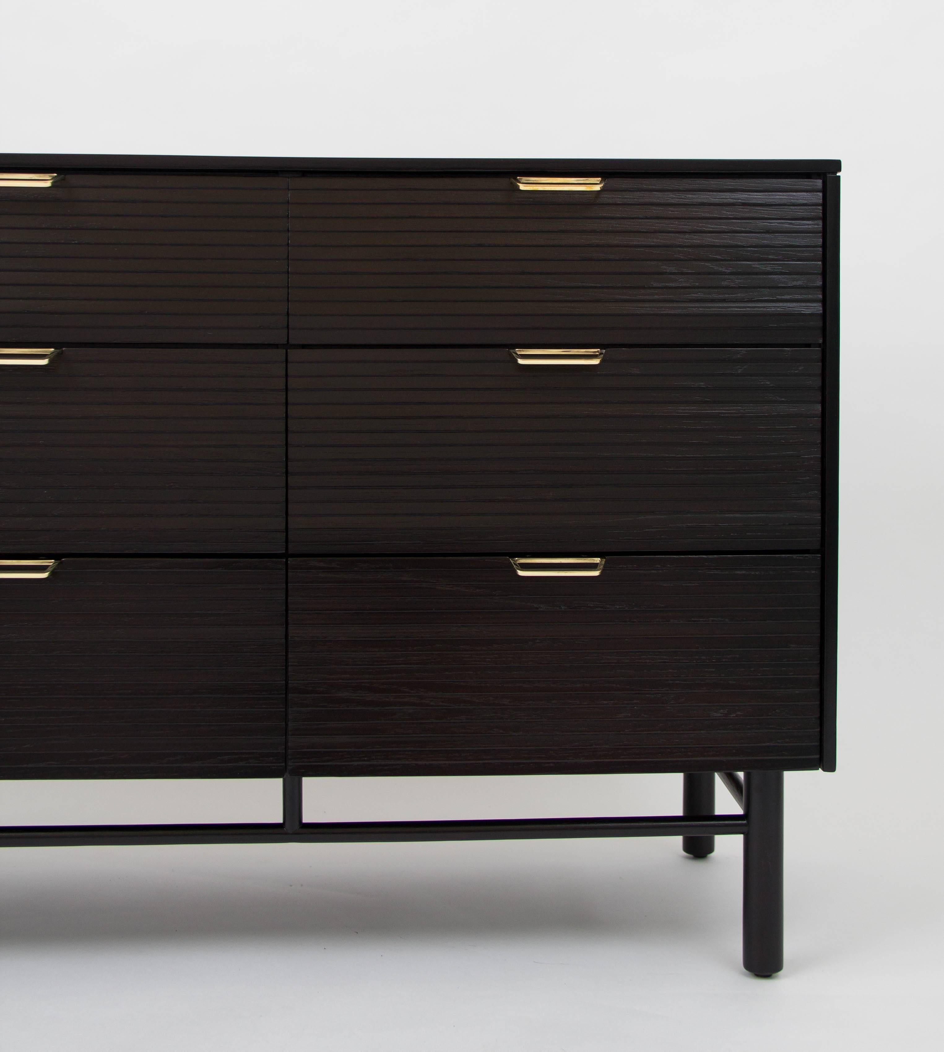 Nine-Drawer Ebonized Dresser by Raymond Loewy for Mengel 2
