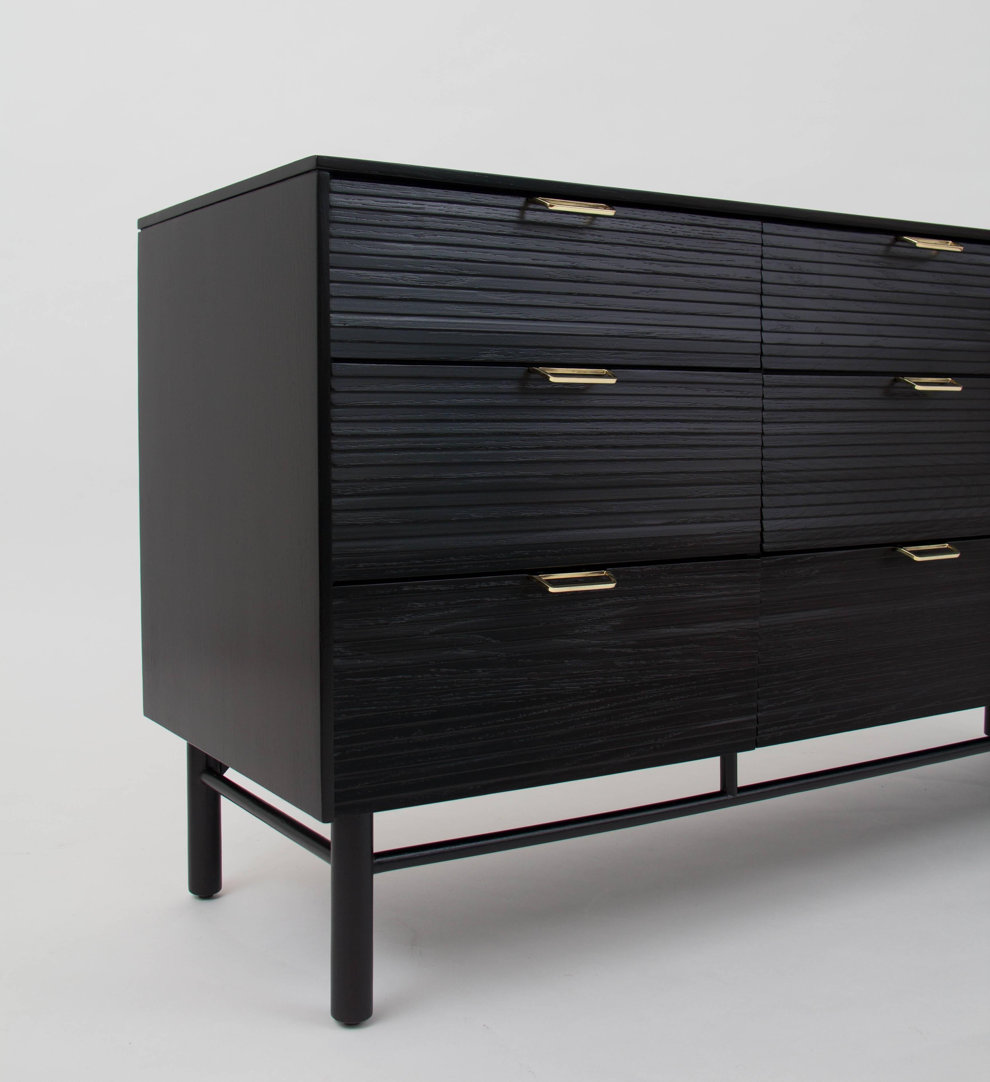 Nine-Drawer Ebonized Dresser by Raymond Loewy for Mengel 3