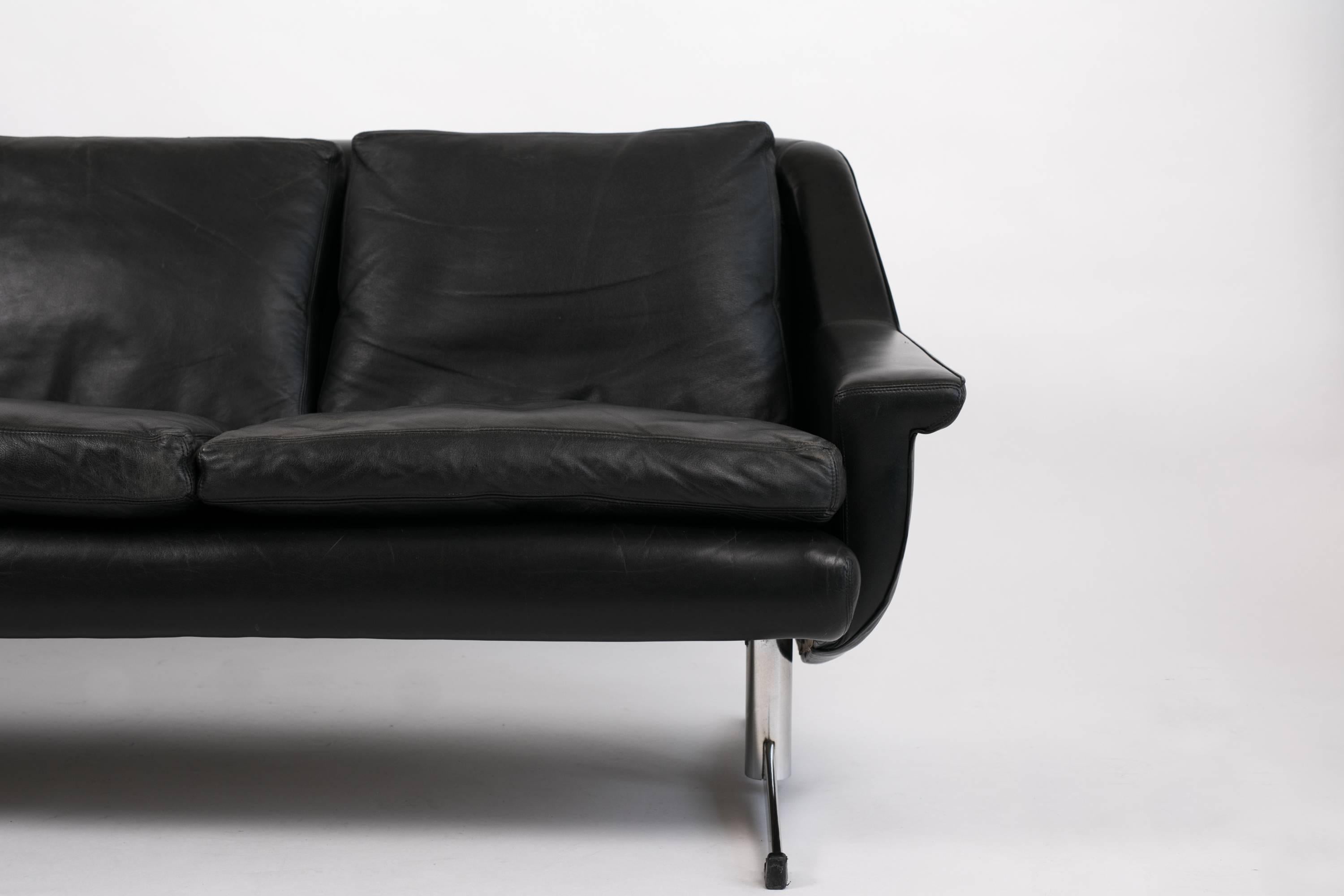 20th Century Four-Seat Leather Sofa by Georg Thams for Vejen Polstermøbelfabrik