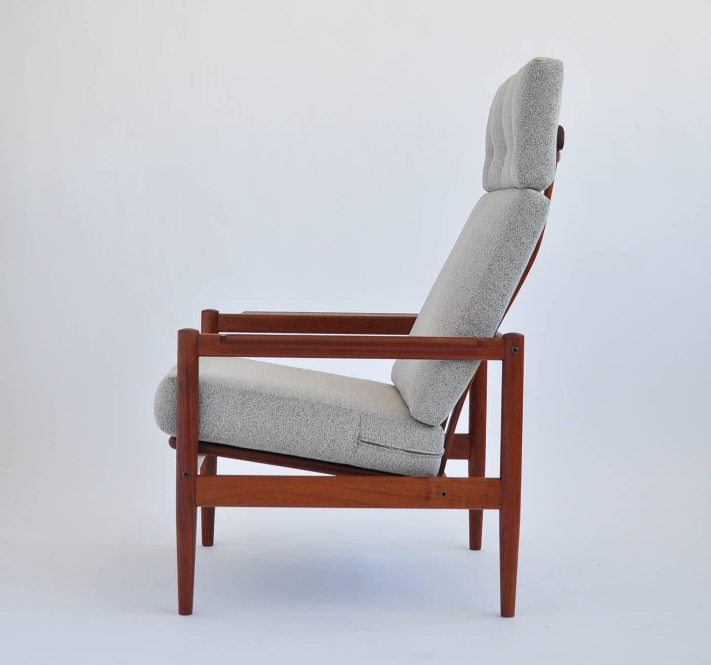 Teak Lounge Chair by Borge Jensen for Bernstorffsminde Møbelfabrik In Good Condition In Los Angeles, CA