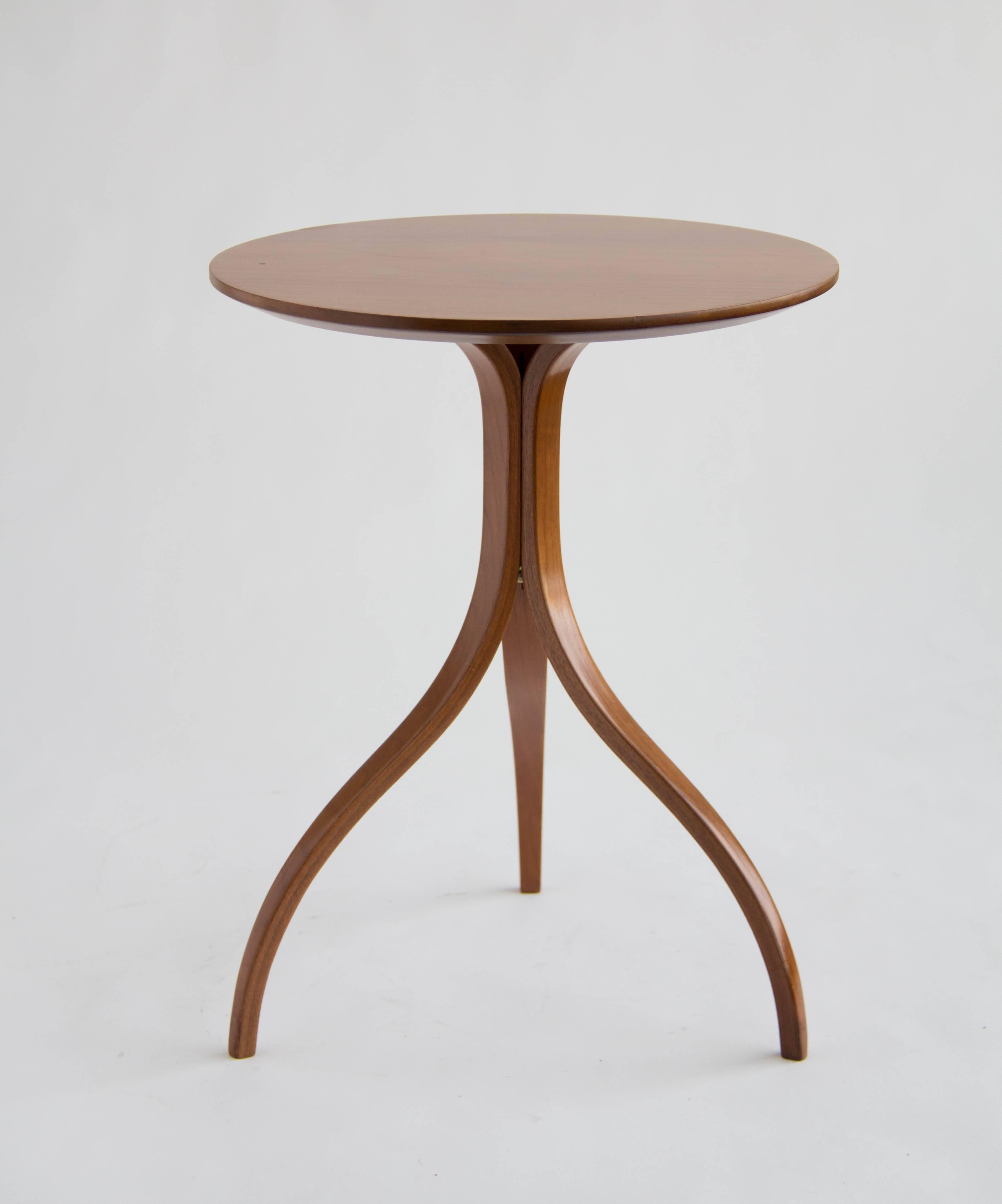 Lacquered Spider Leg Round Side Table
