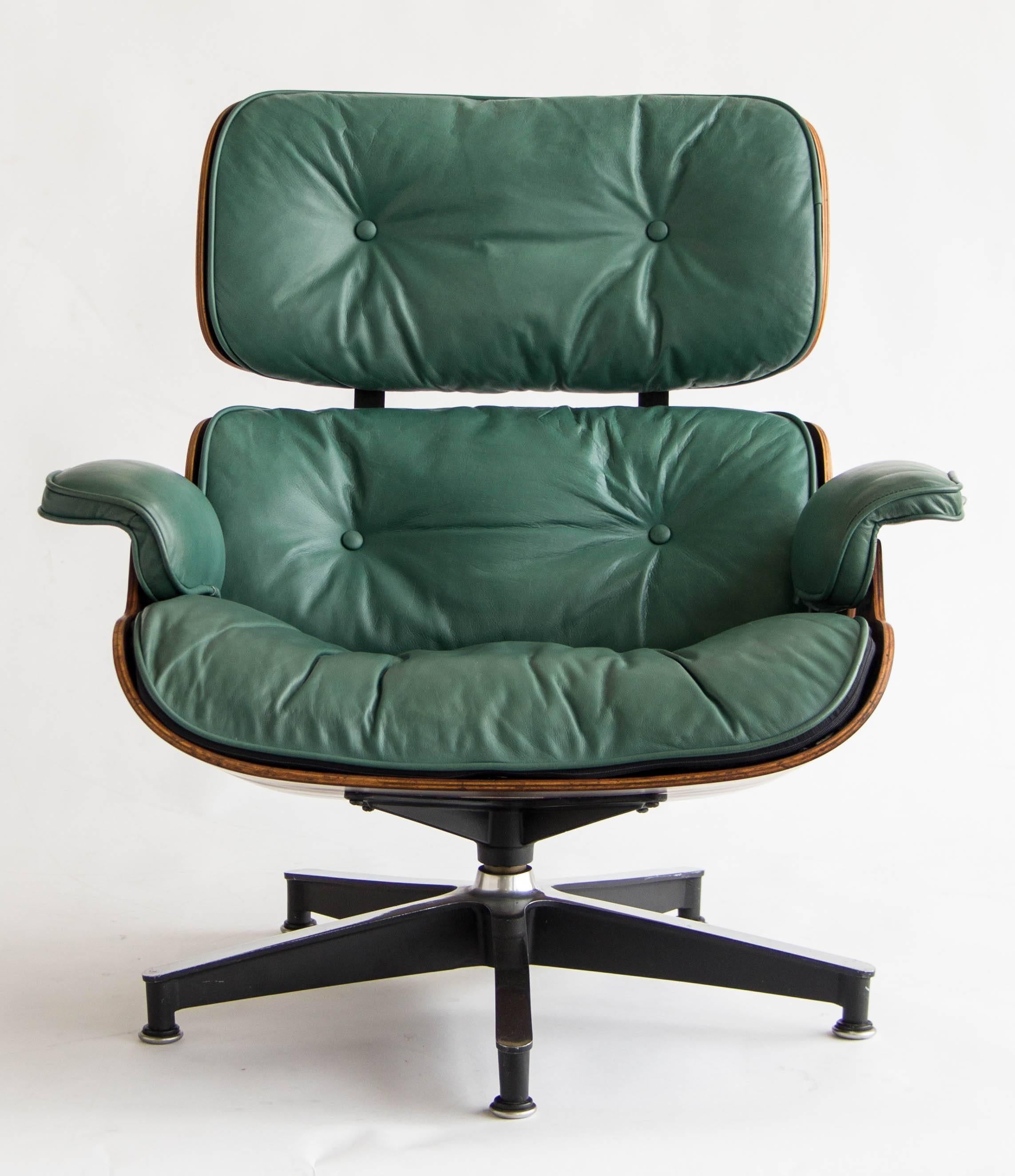 eames lounge chair green