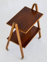 Danish Rosewood Folding Bar Cart
