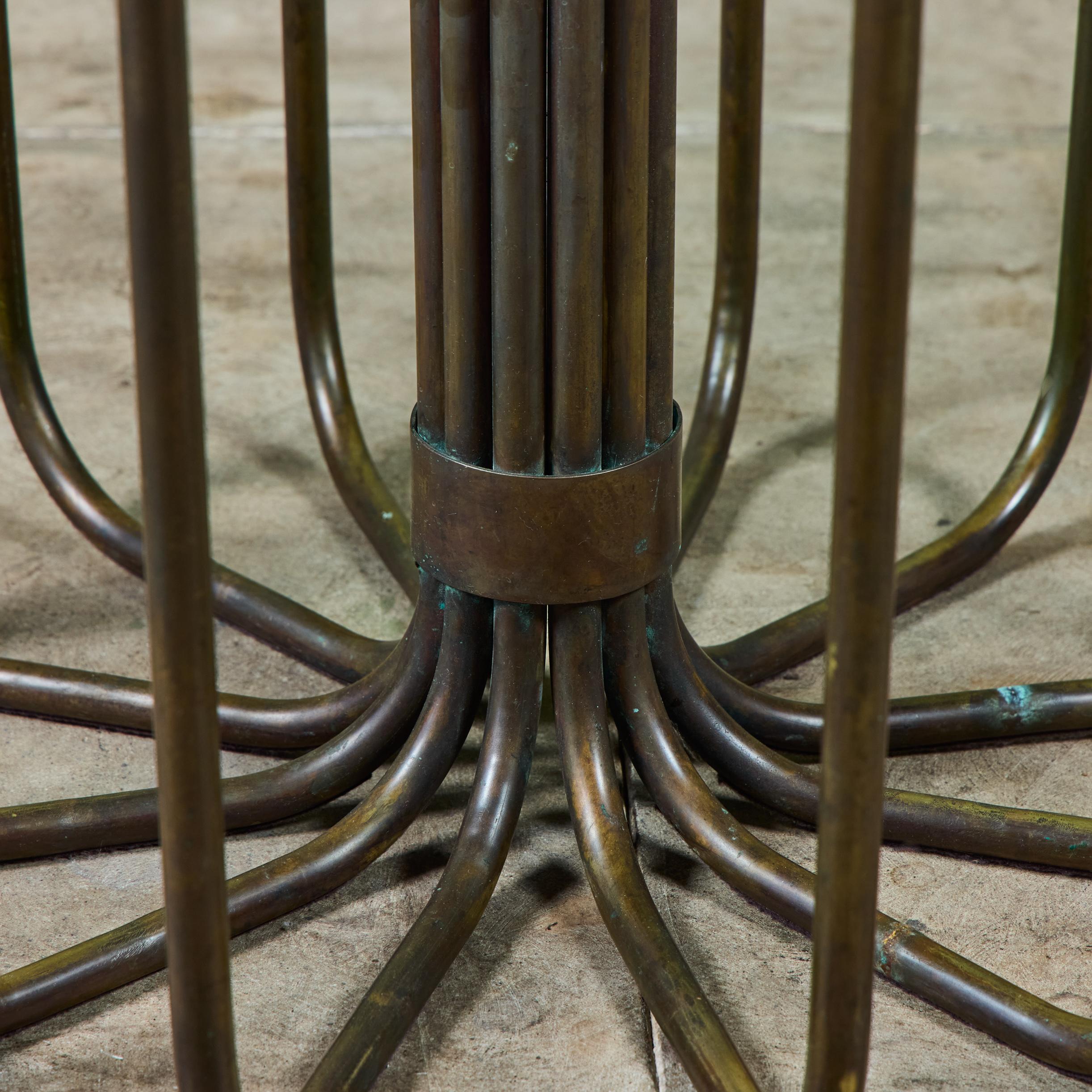 Kipp Stewart Bronze Tube Patio Dining Table for Terra For Sale 4
