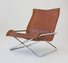 Sueki Uchida Leather Sling Chair