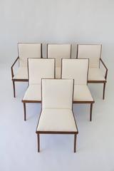 T.H. Robsjohn-Gibbings for Widdicomb Sabre-Leg Dining Chairs, Set of Six