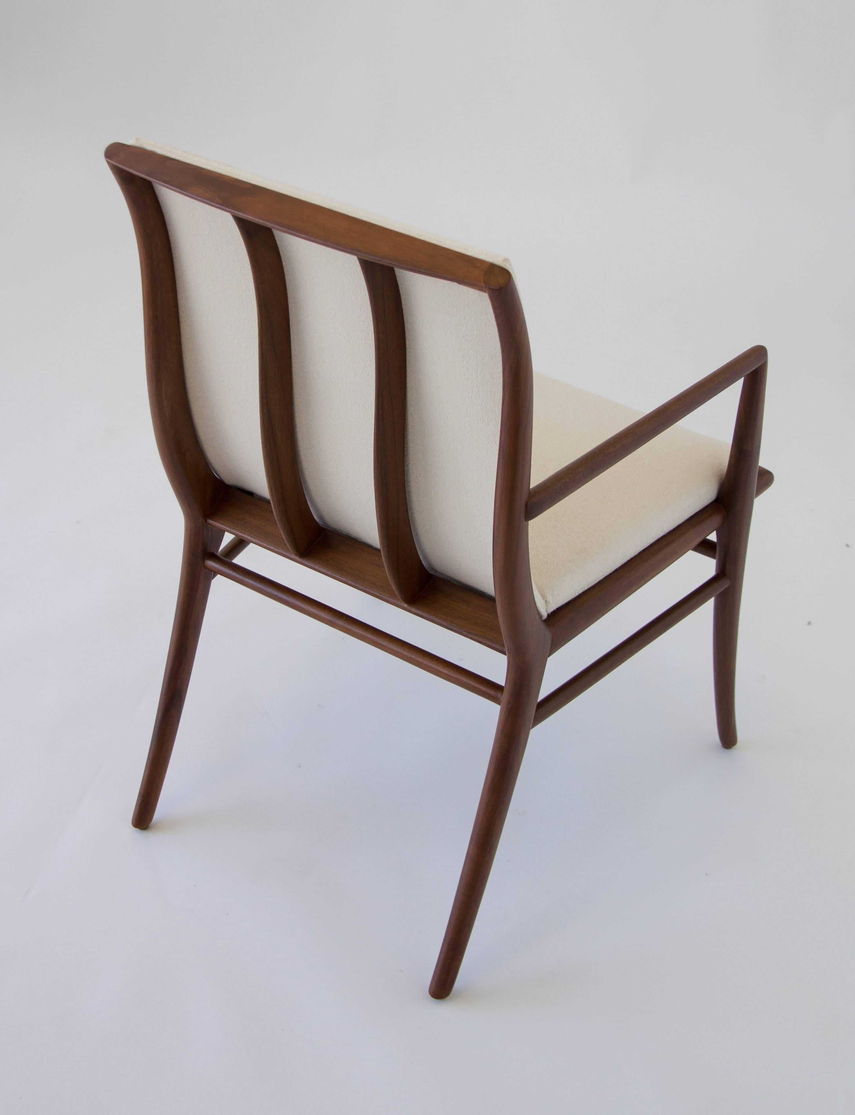 T.H. Robsjohn-Gibbings for Widdicomb Sabre-Leg Dining Chairs, Set of Six 1