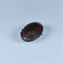 Wood Hinged Shell Box