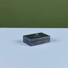 Van Haelen Trinket Box with Turquoise Stone