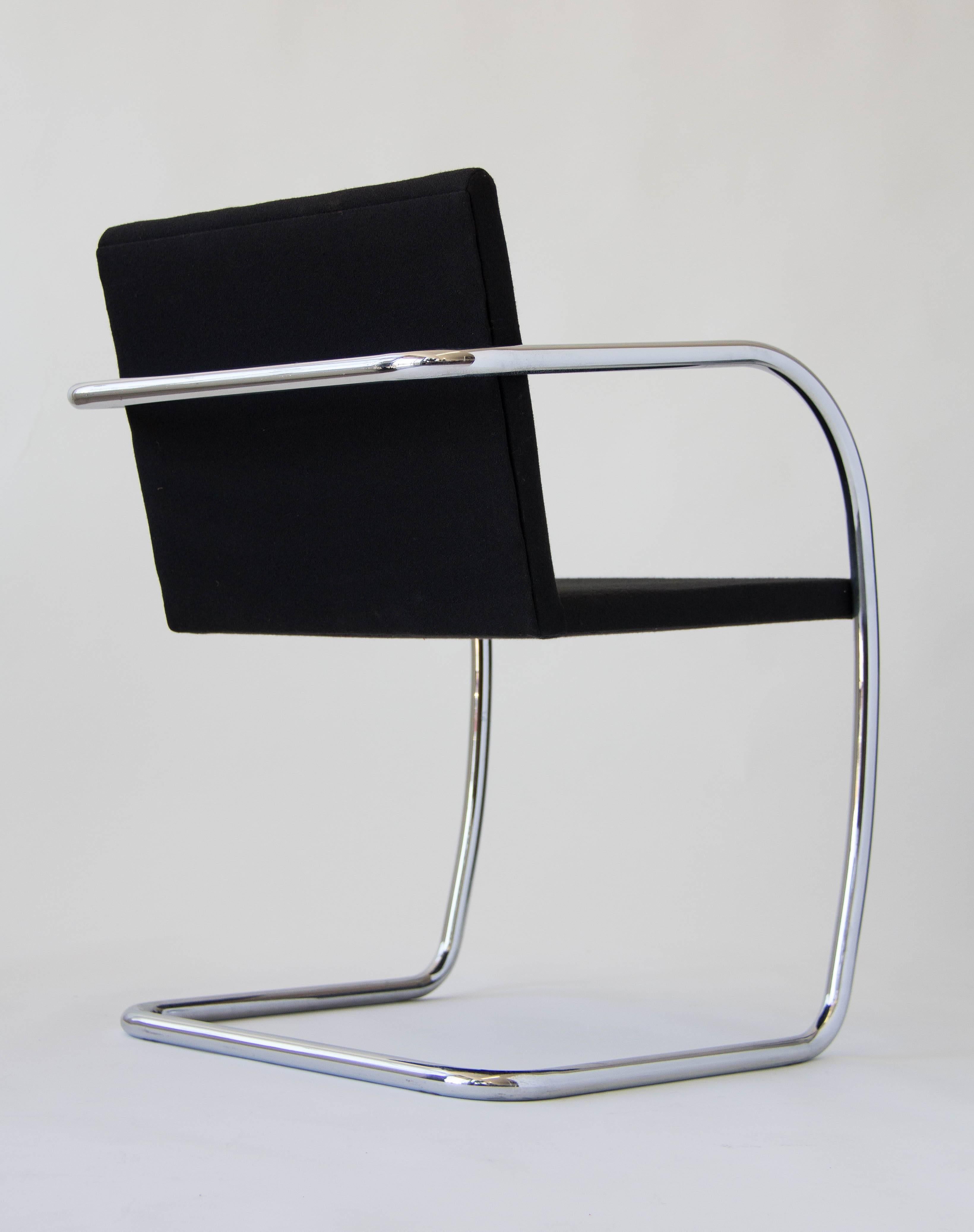 Tubular Brno Chairs by Mies van der Rohe for Knoll International In Good Condition In Los Angeles, CA