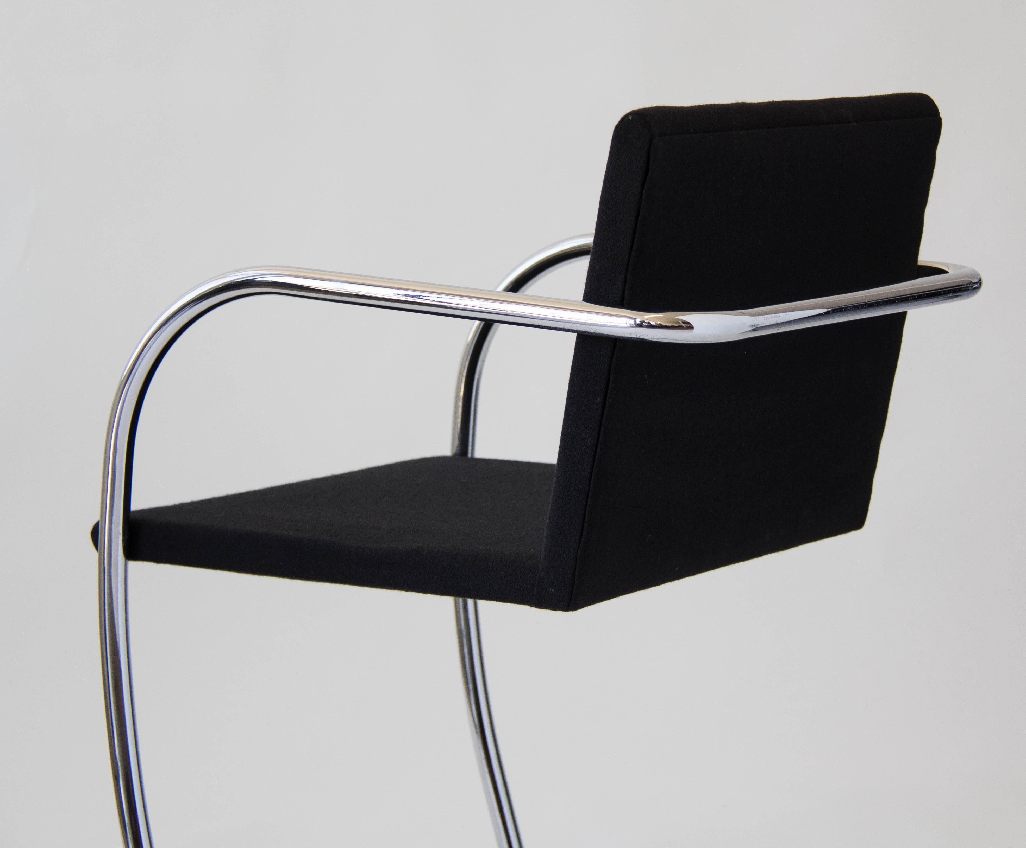 Steel Tubular Brno Chairs by Mies van der Rohe for Knoll International
