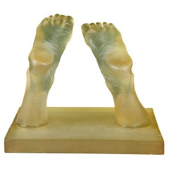 Mounted Resin Feet Sculpture