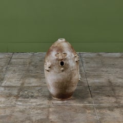 Sculptural Ceramic Face Vessel