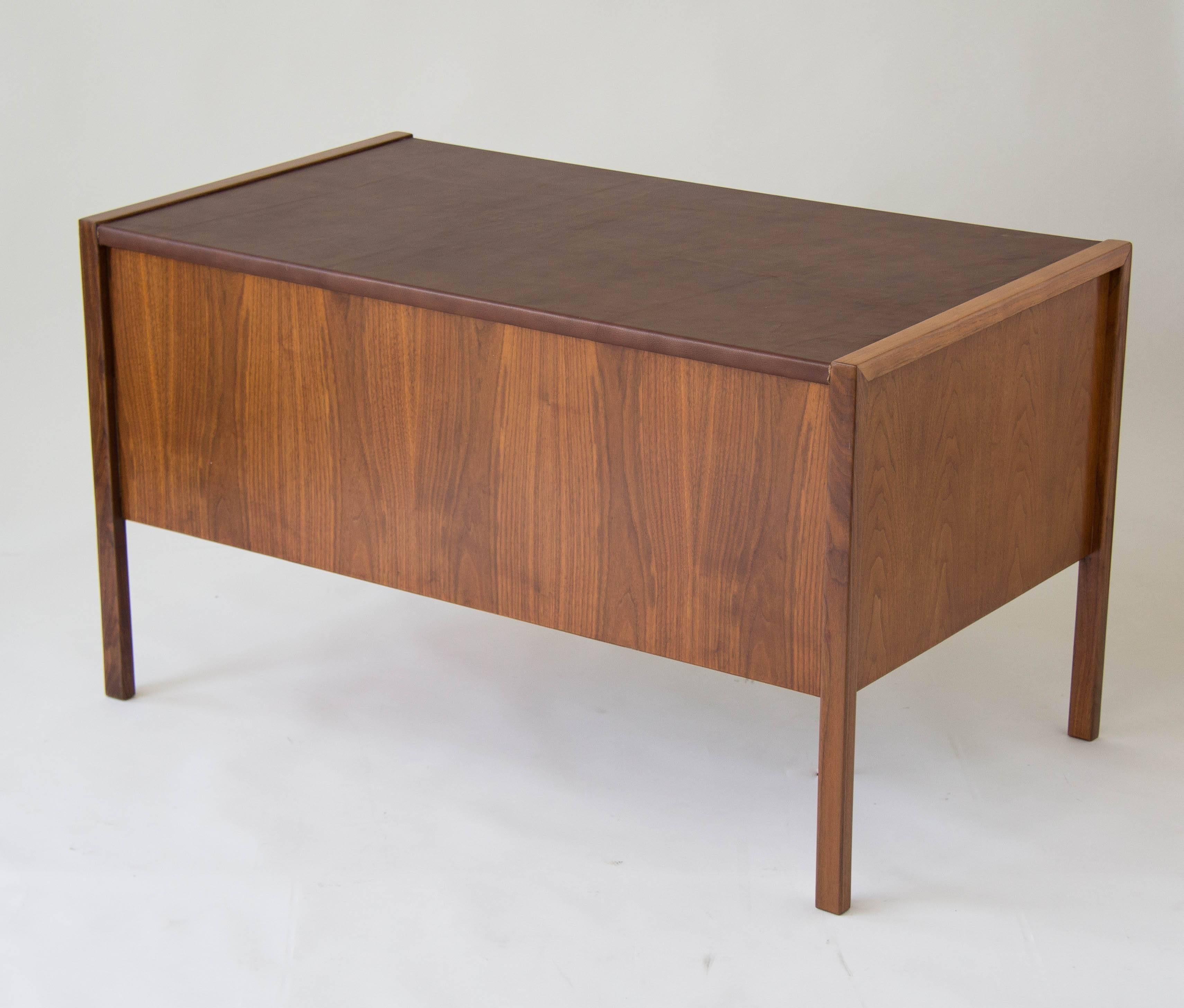 Jens Risom Walnut Desk with Leather Writing Surface 2