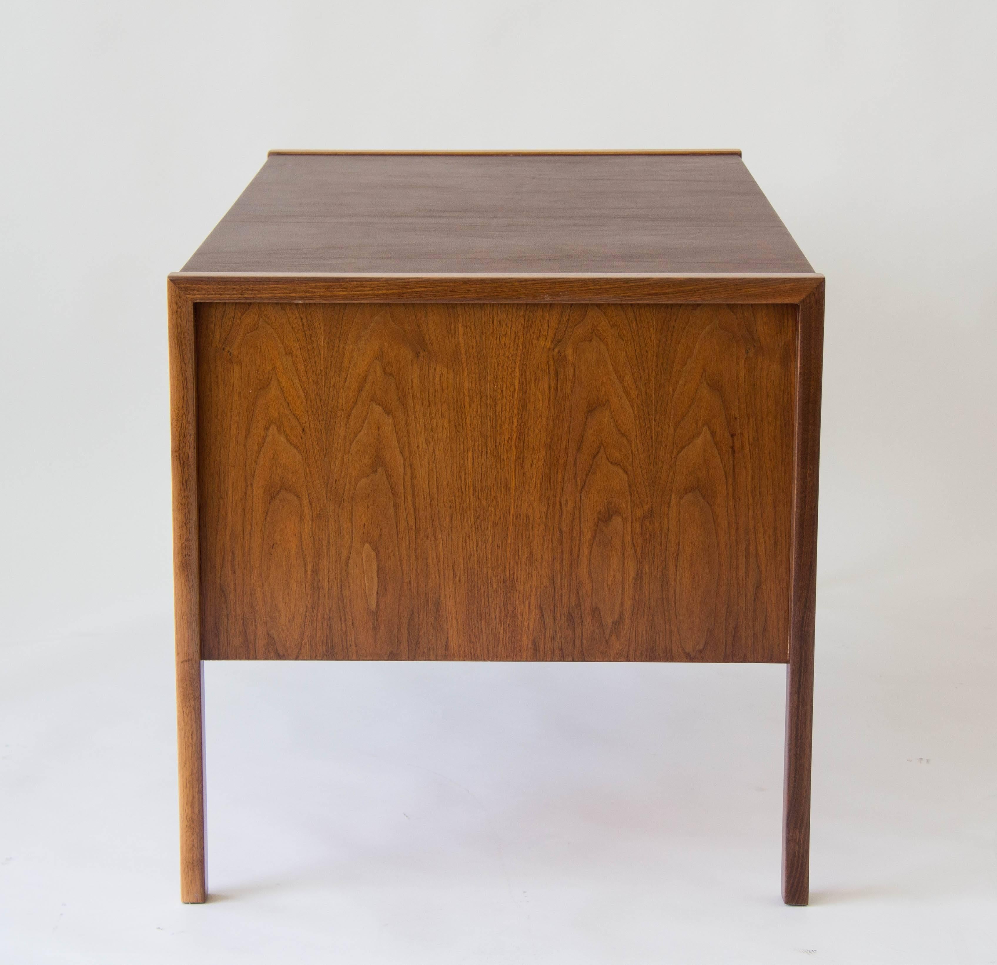 Jens Risom Walnut Desk with Leather Writing Surface 3