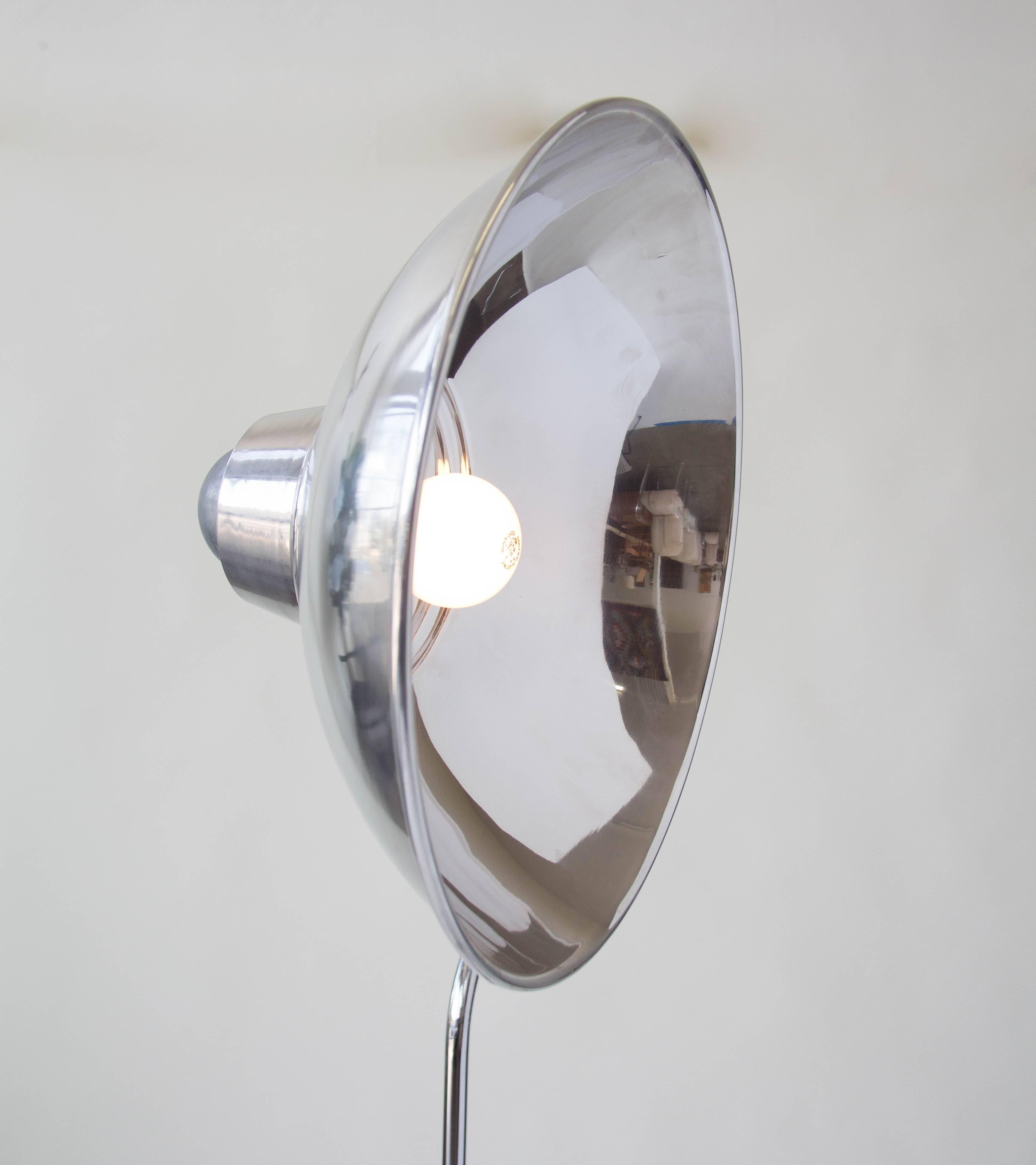 20th Century Industrial Aluminum Floor Lamp