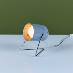 Minimalist Table Lamp with Aluminum Shade and Chrome Tripod