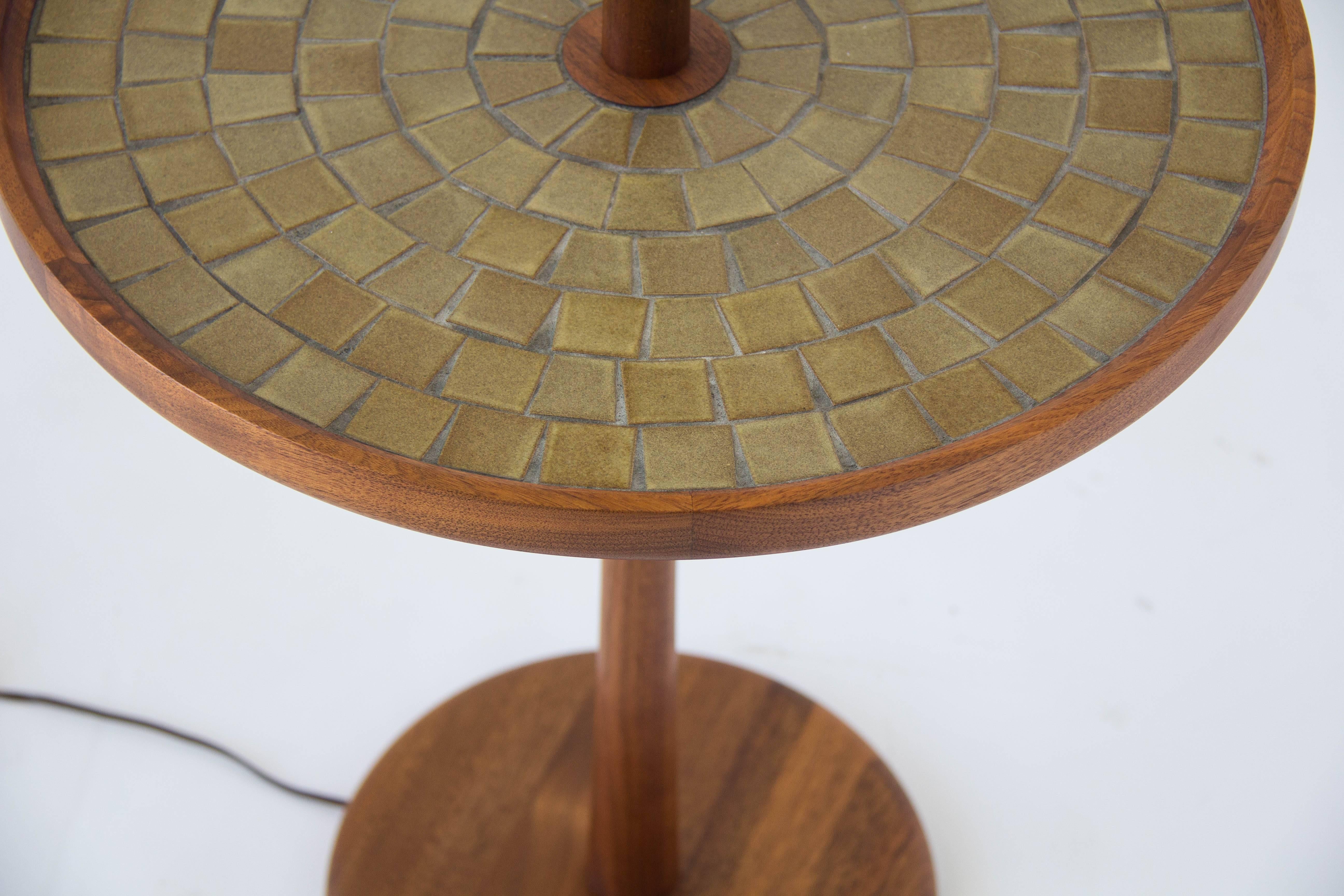 Mid-Century Modern Gordon & Jane Martz Floor Lamp with Integrated Table