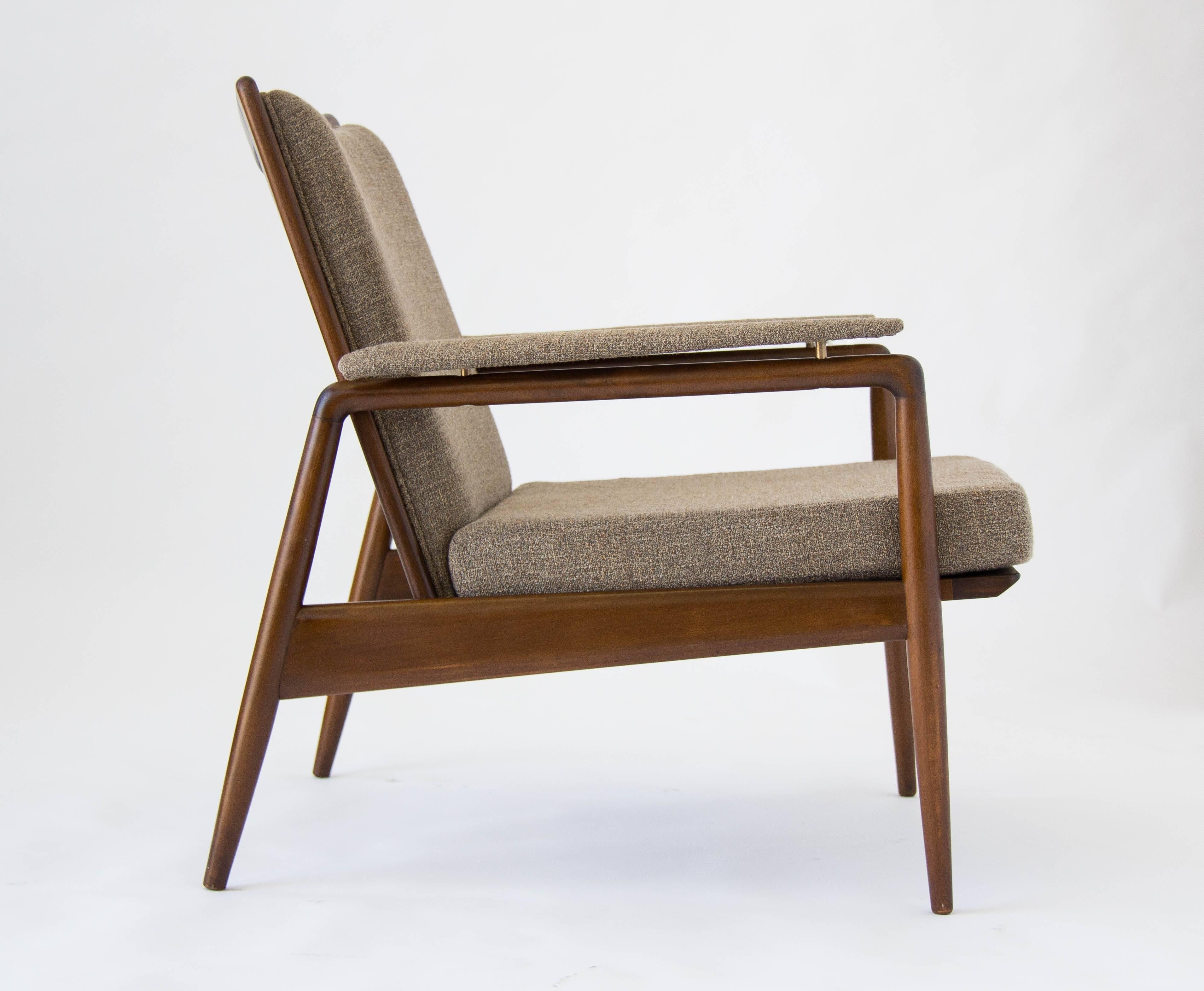 Scandinavian Modern Danish Modern Lounge Chair Imported by Selig