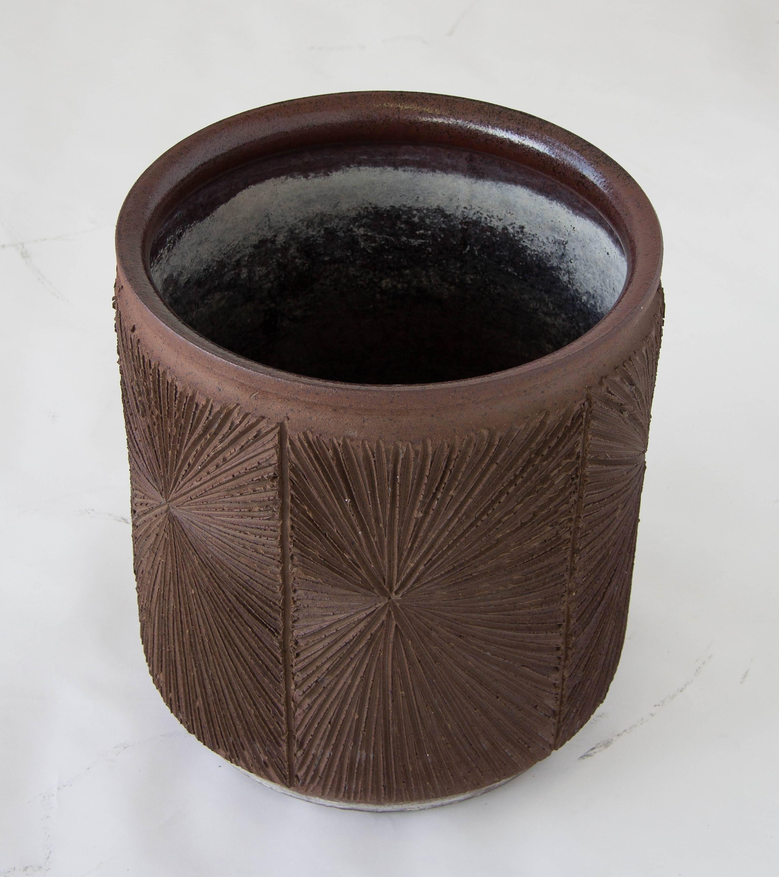 David Cressey/Robert Maxwell Earthgender Cylindrical Planter In Excellent Condition In Los Angeles, CA