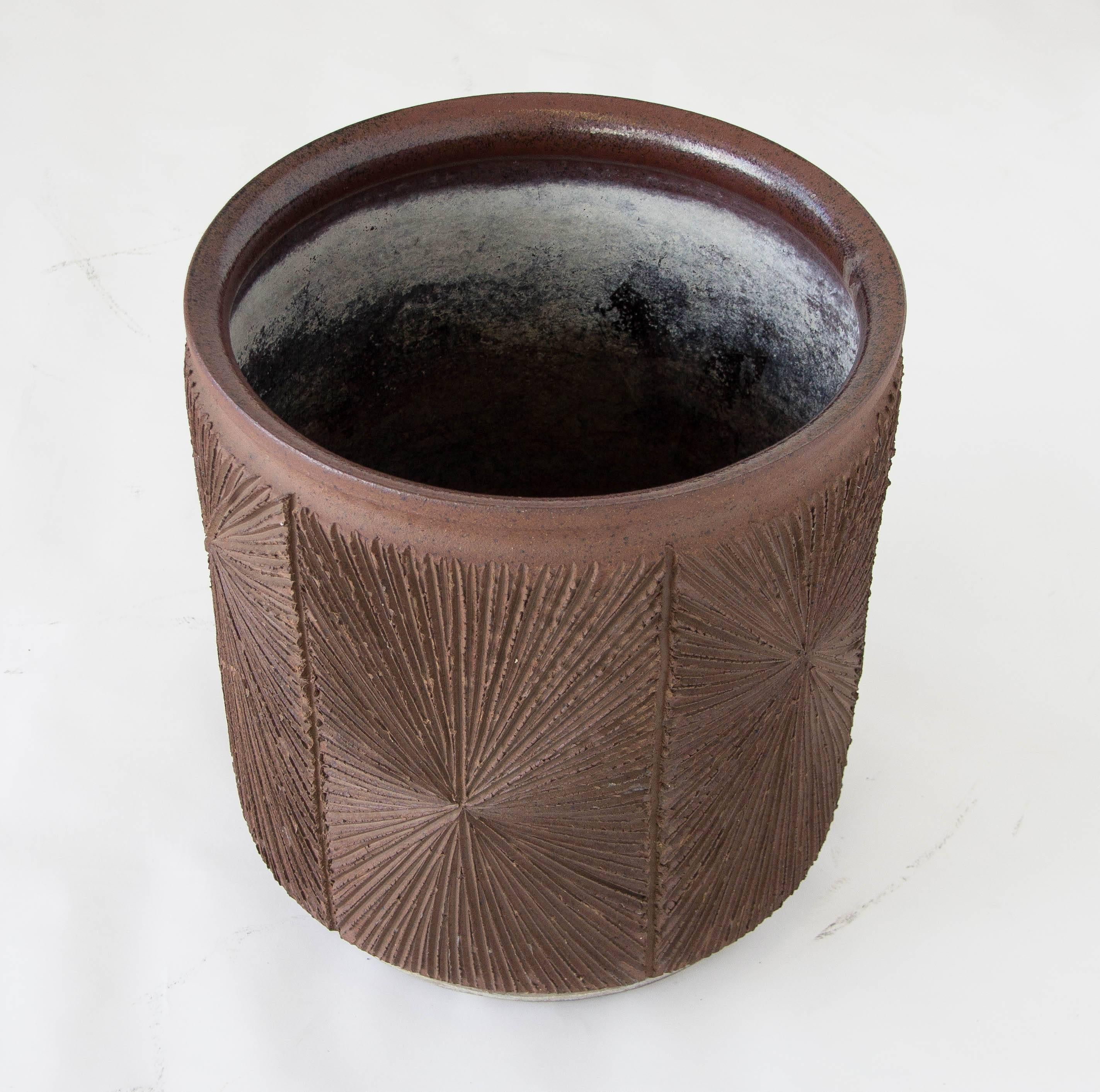 20th Century David Cressey/Robert Maxwell Earthgender Cylindrical Planter