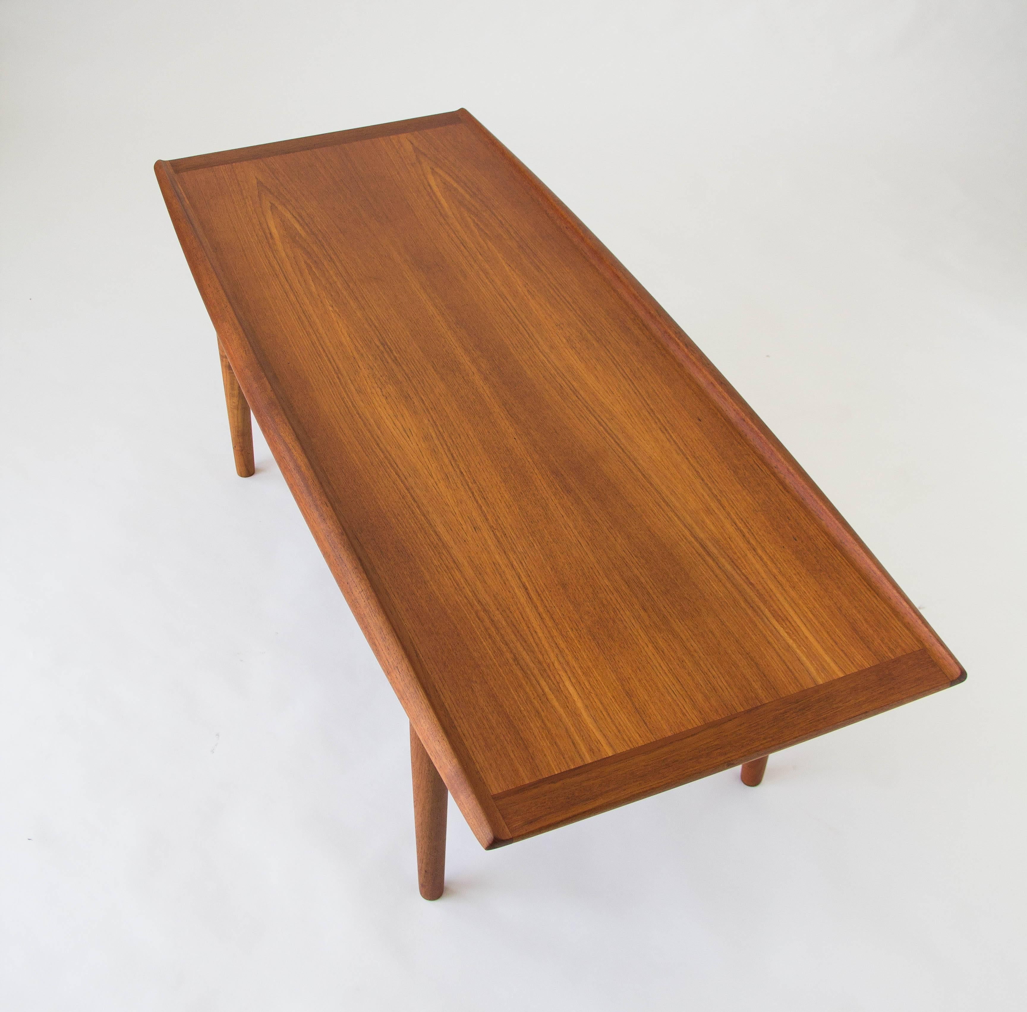 Grete Jalk Coffee Table with Slatted Shelf 1