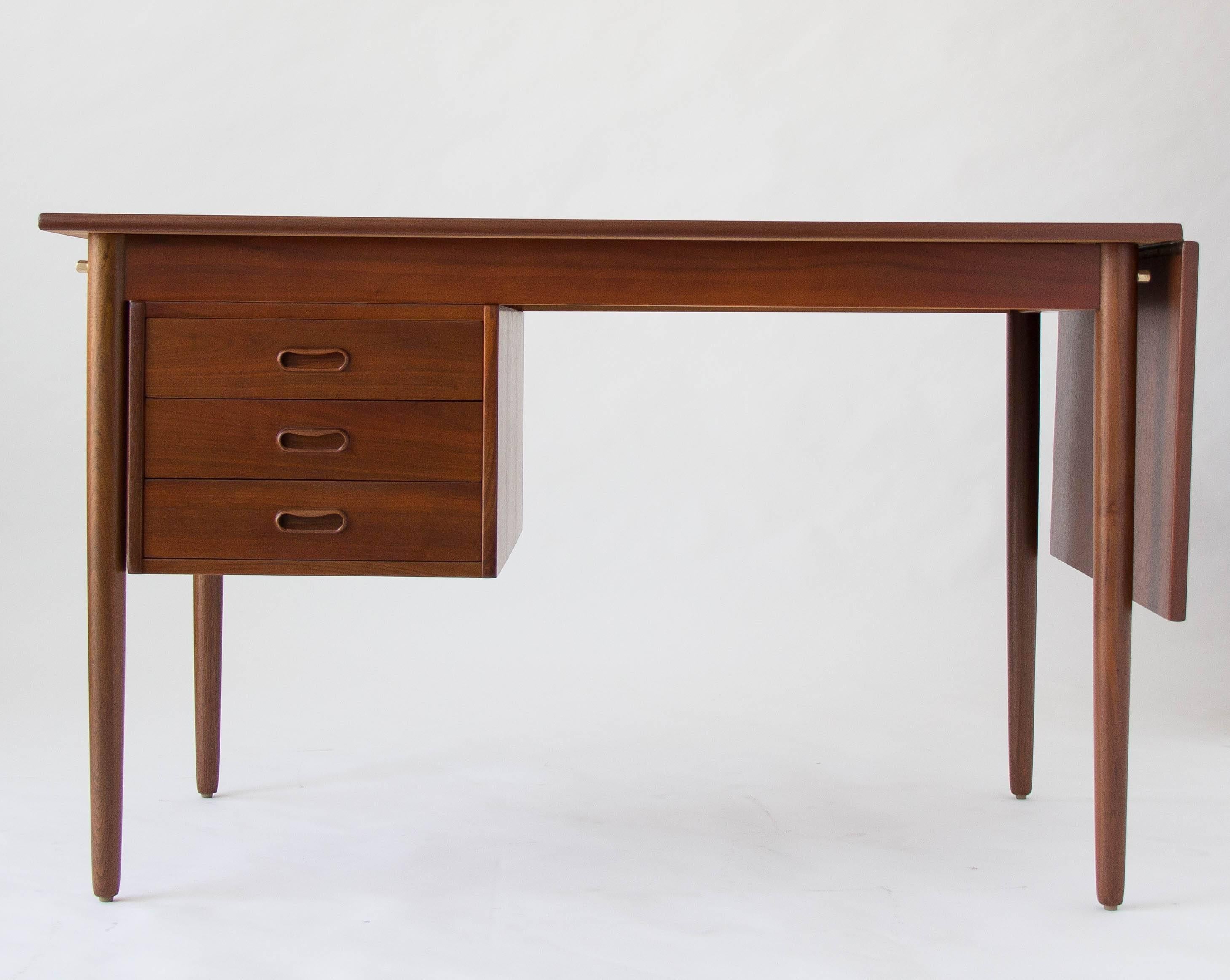 Scandinavian Modern Arne Vodder Drop-Leaf Desk