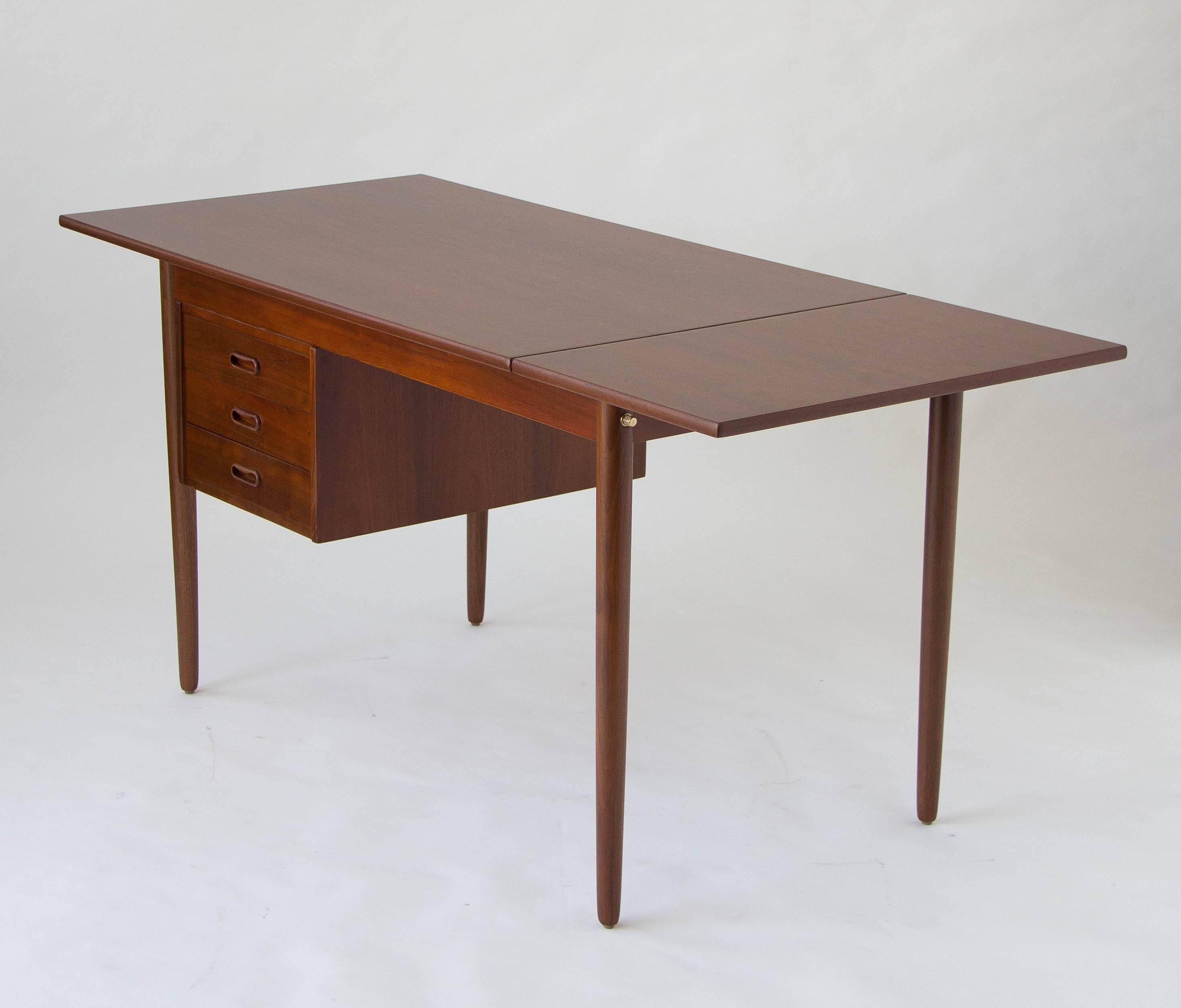 20th Century Arne Vodder Drop-Leaf Desk