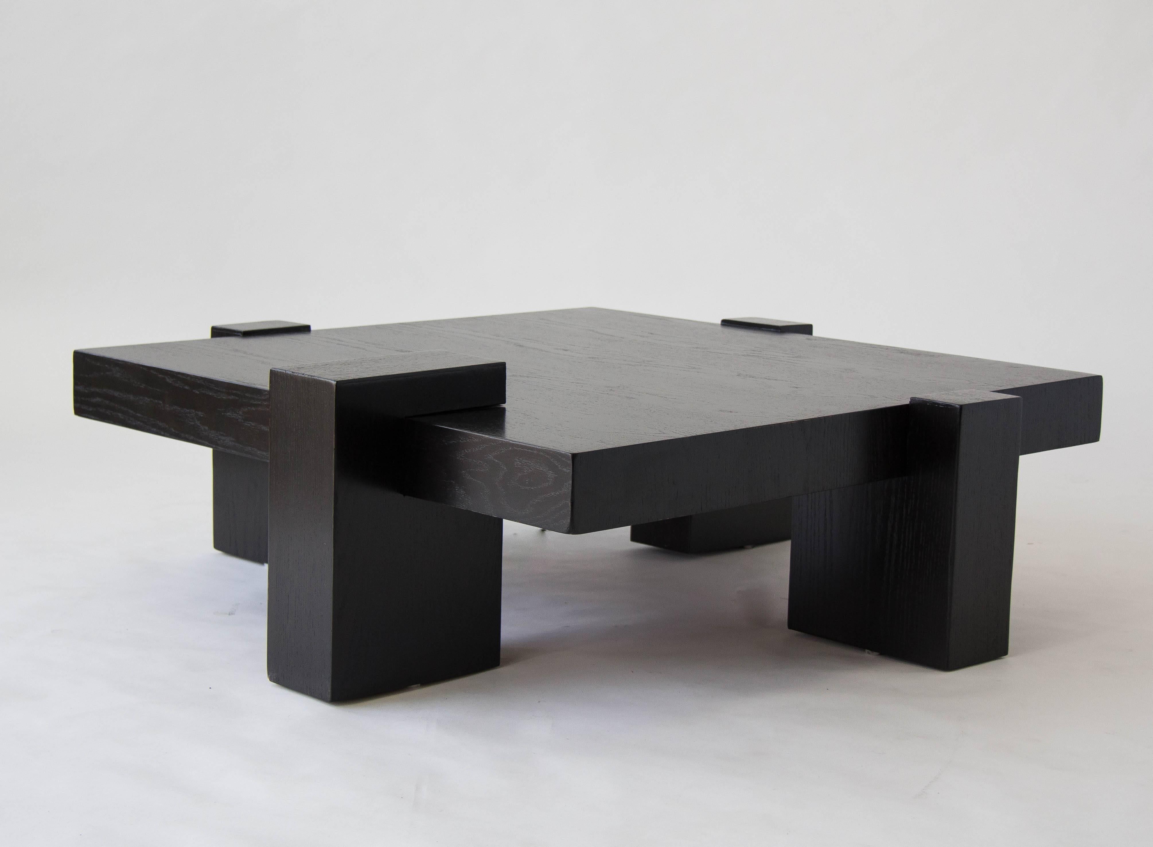 Modern Kroehler Wood Block Coffee Table