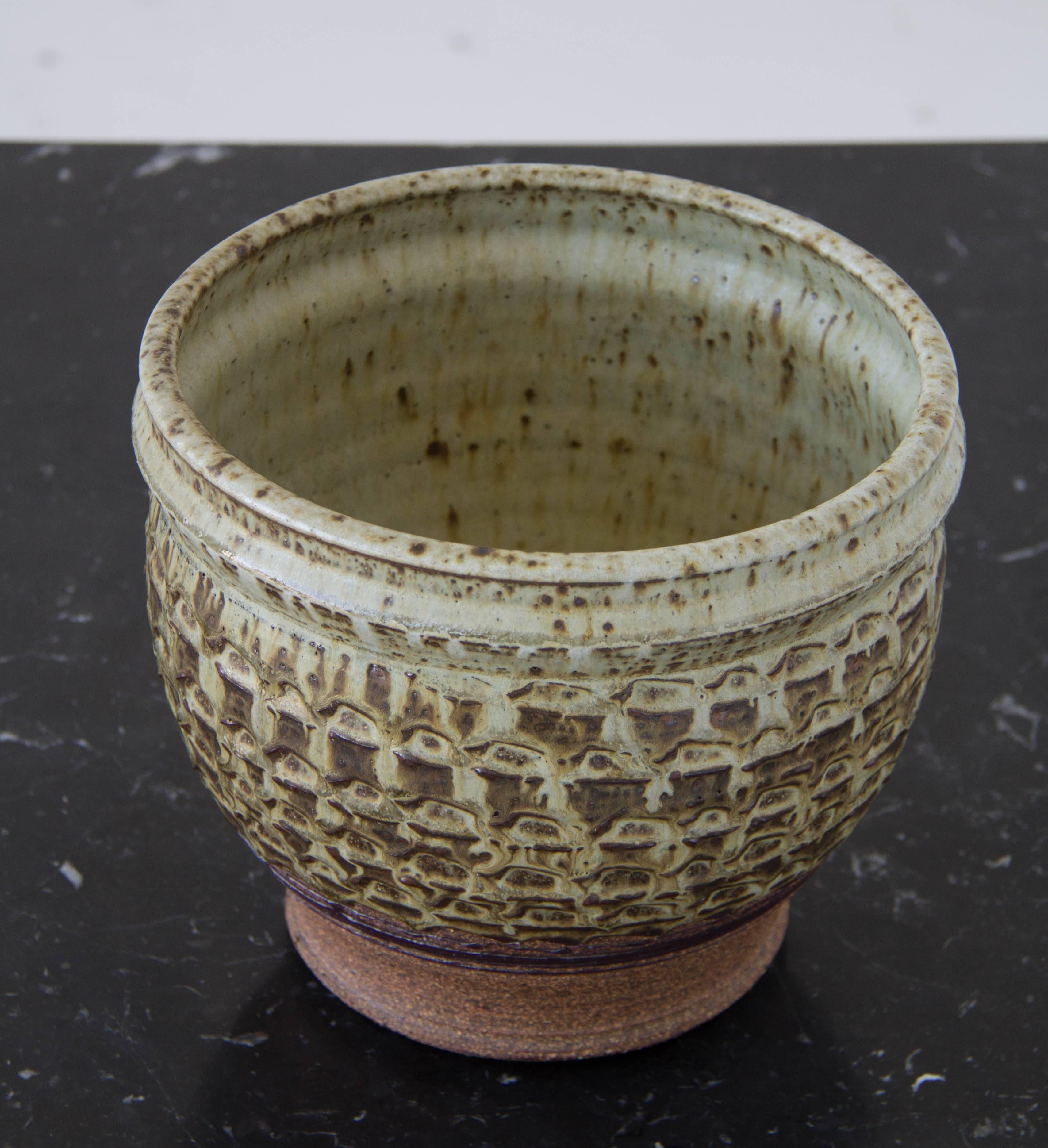American Textured Stoneware Garden Pot