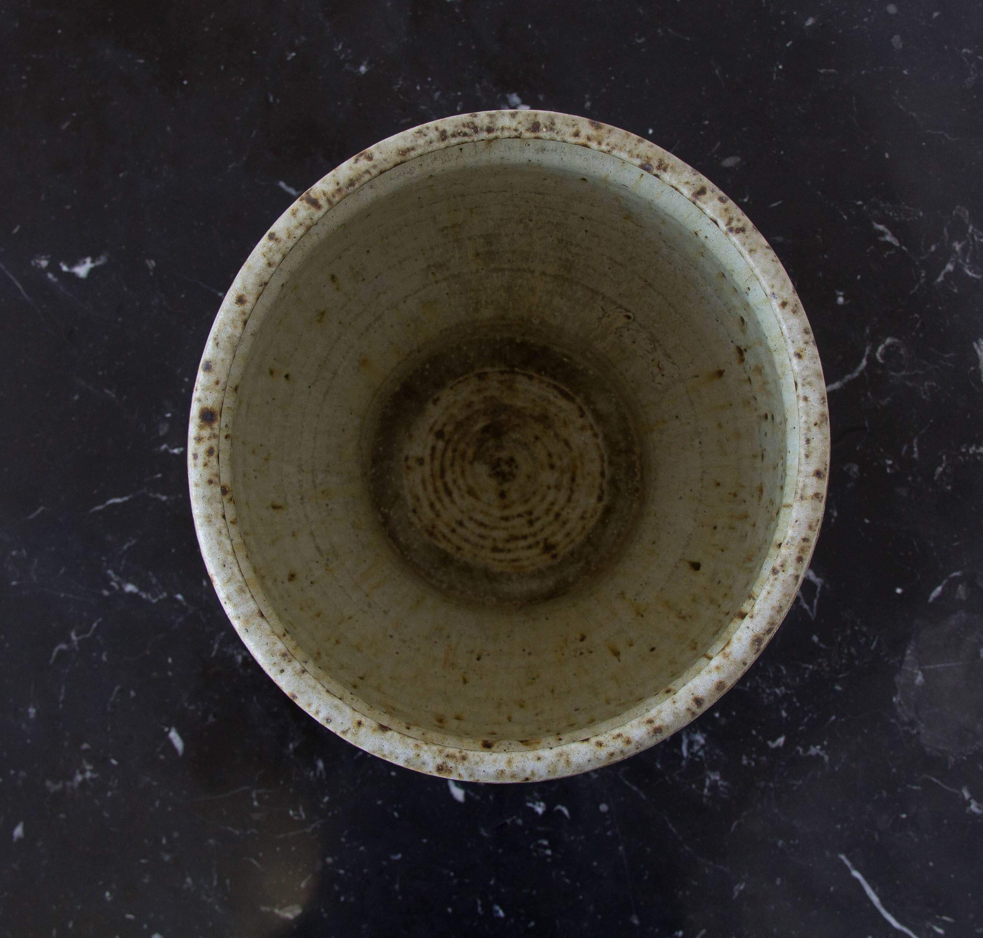 Glazed Textured Stoneware Garden Pot