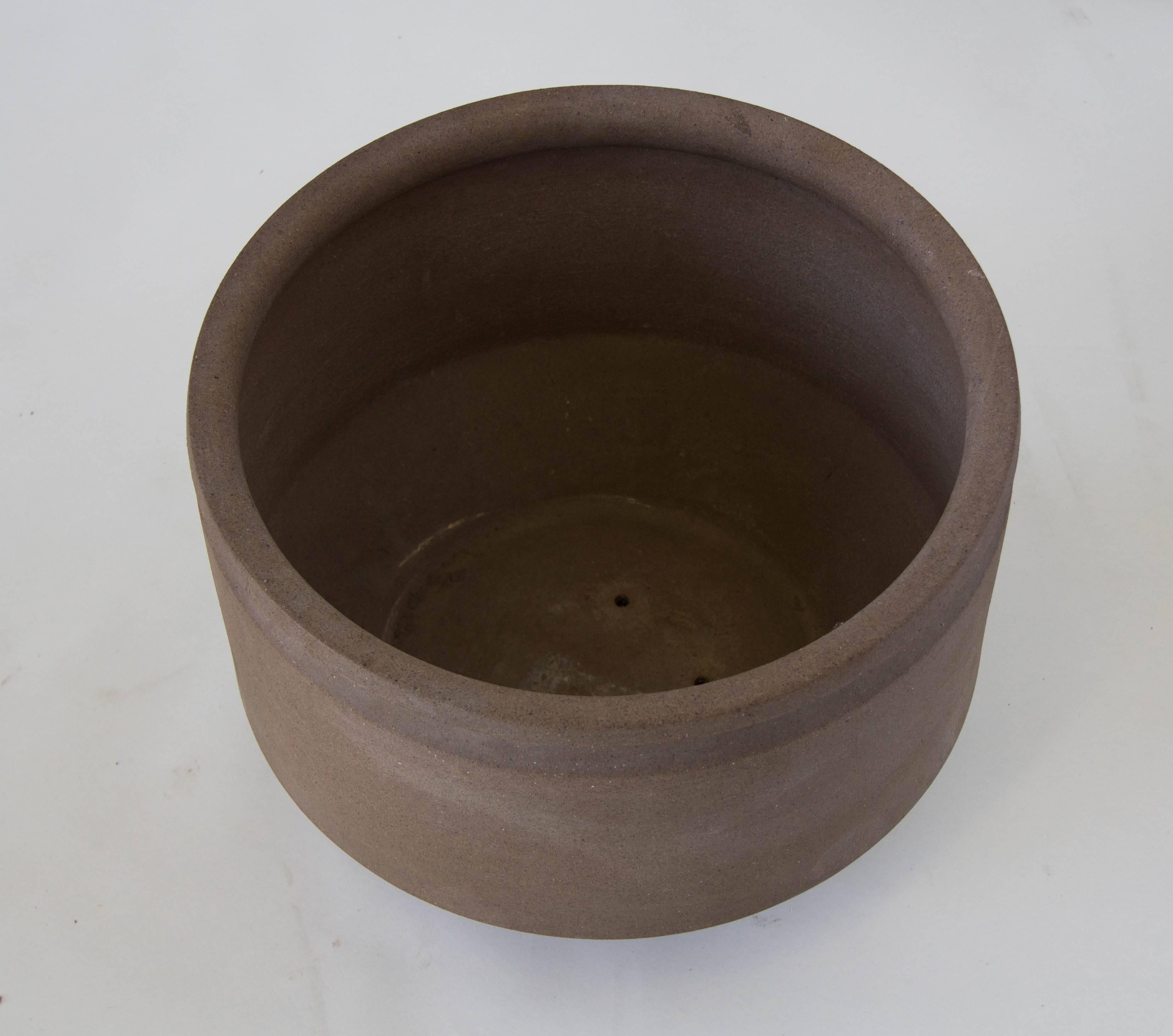 20th Century Wide Stoneware Planter by David Cressey