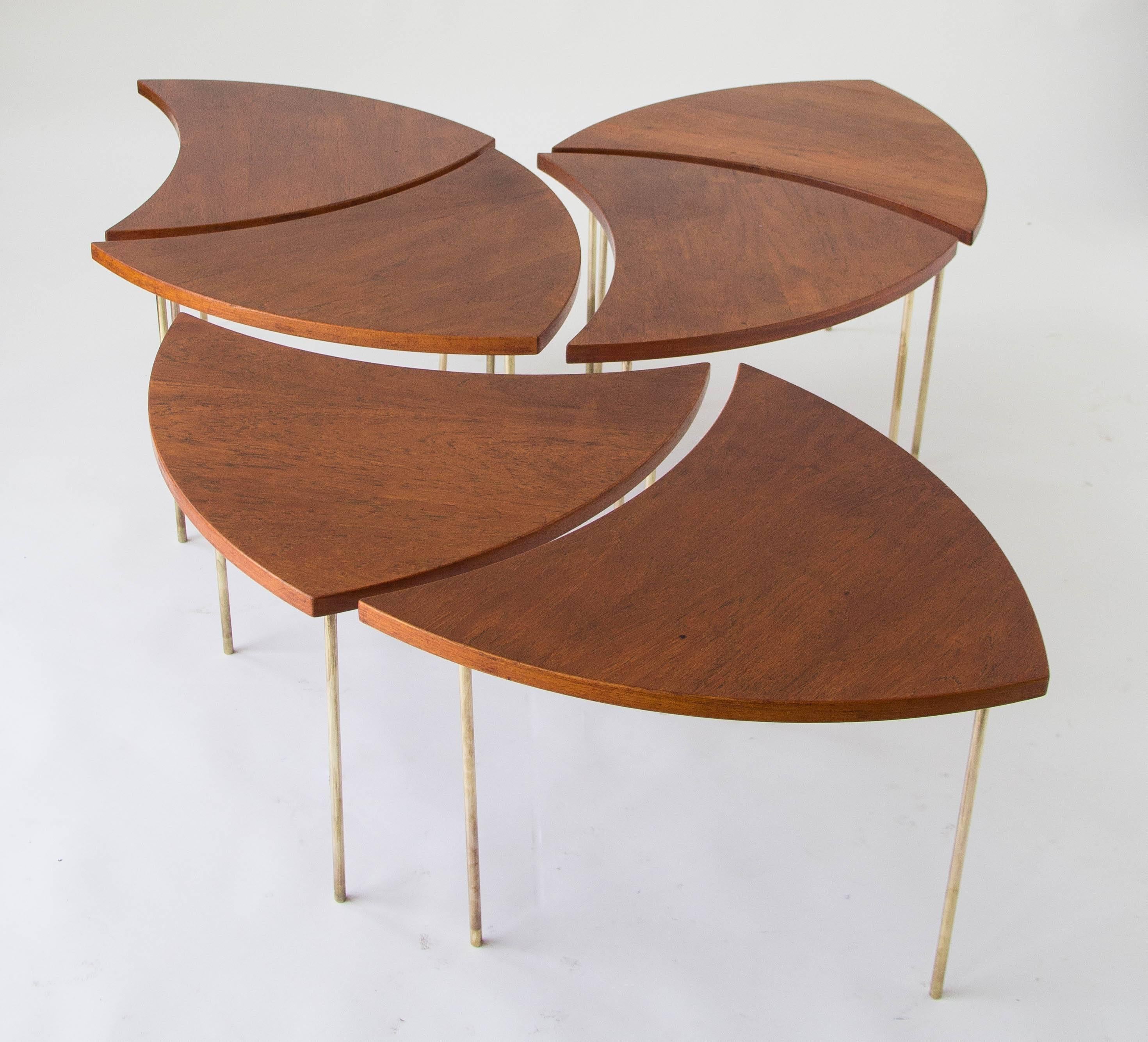 Scandinavian Modern Modular Coffee Table by Peter Hvidt and Orla Mølgaard-Nielsen
