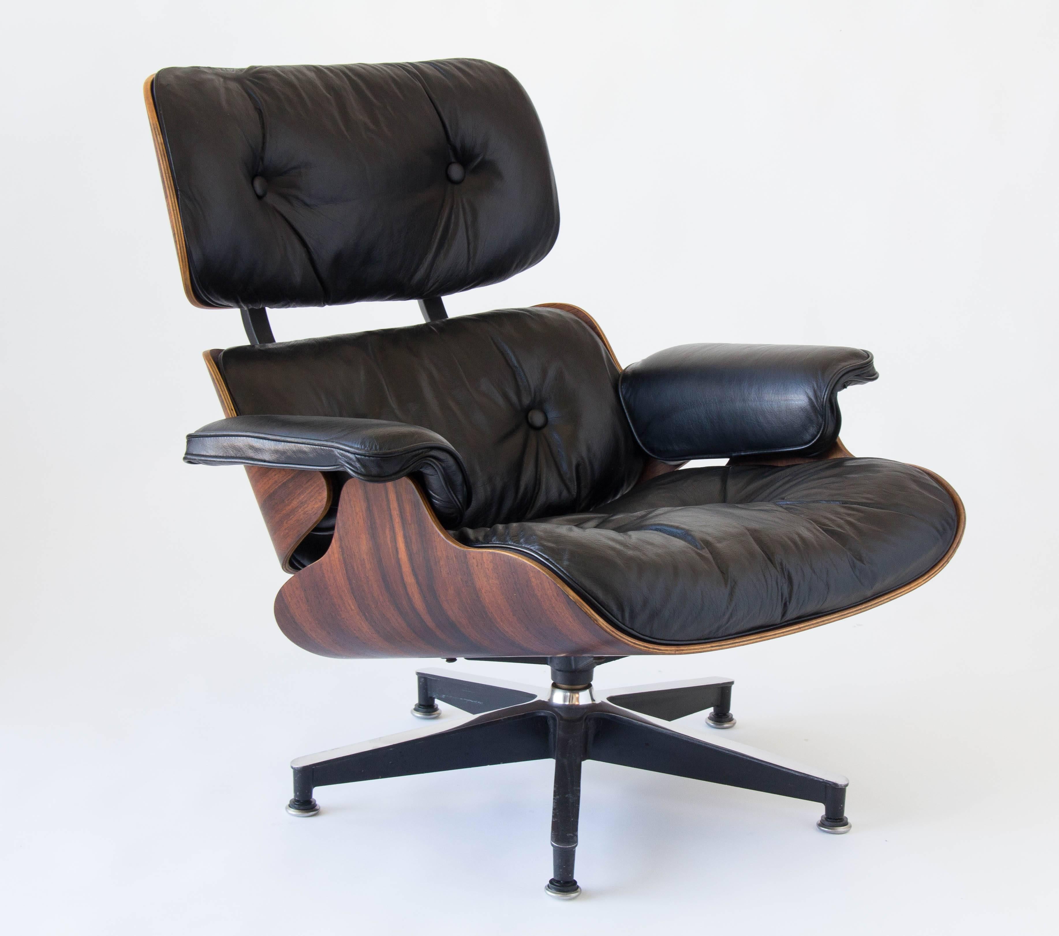 American 1960s Eames 670/671 Lounge Chair with Ottoman