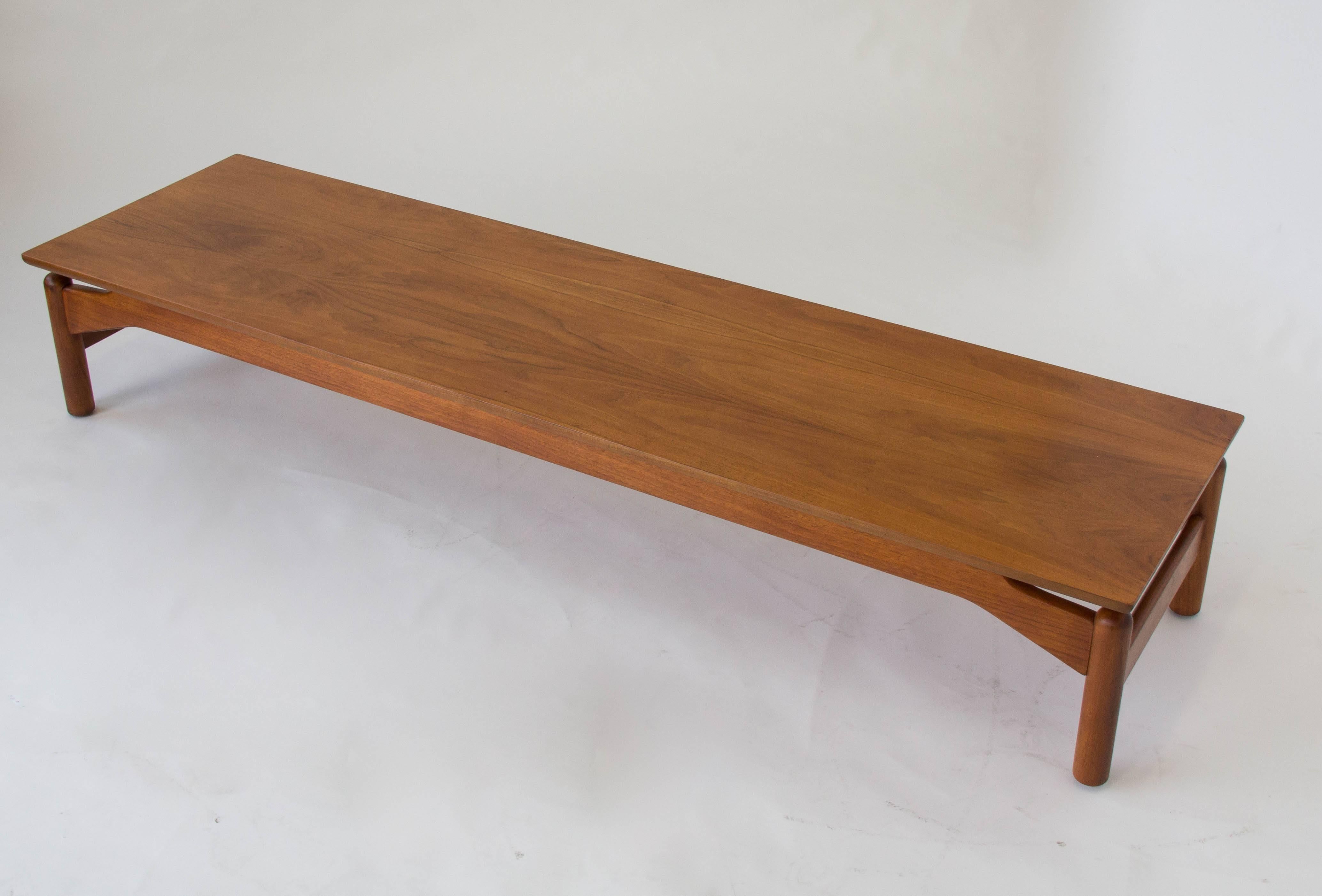 American Walnut Coffee Table by Greta Grossman for Glenn of California