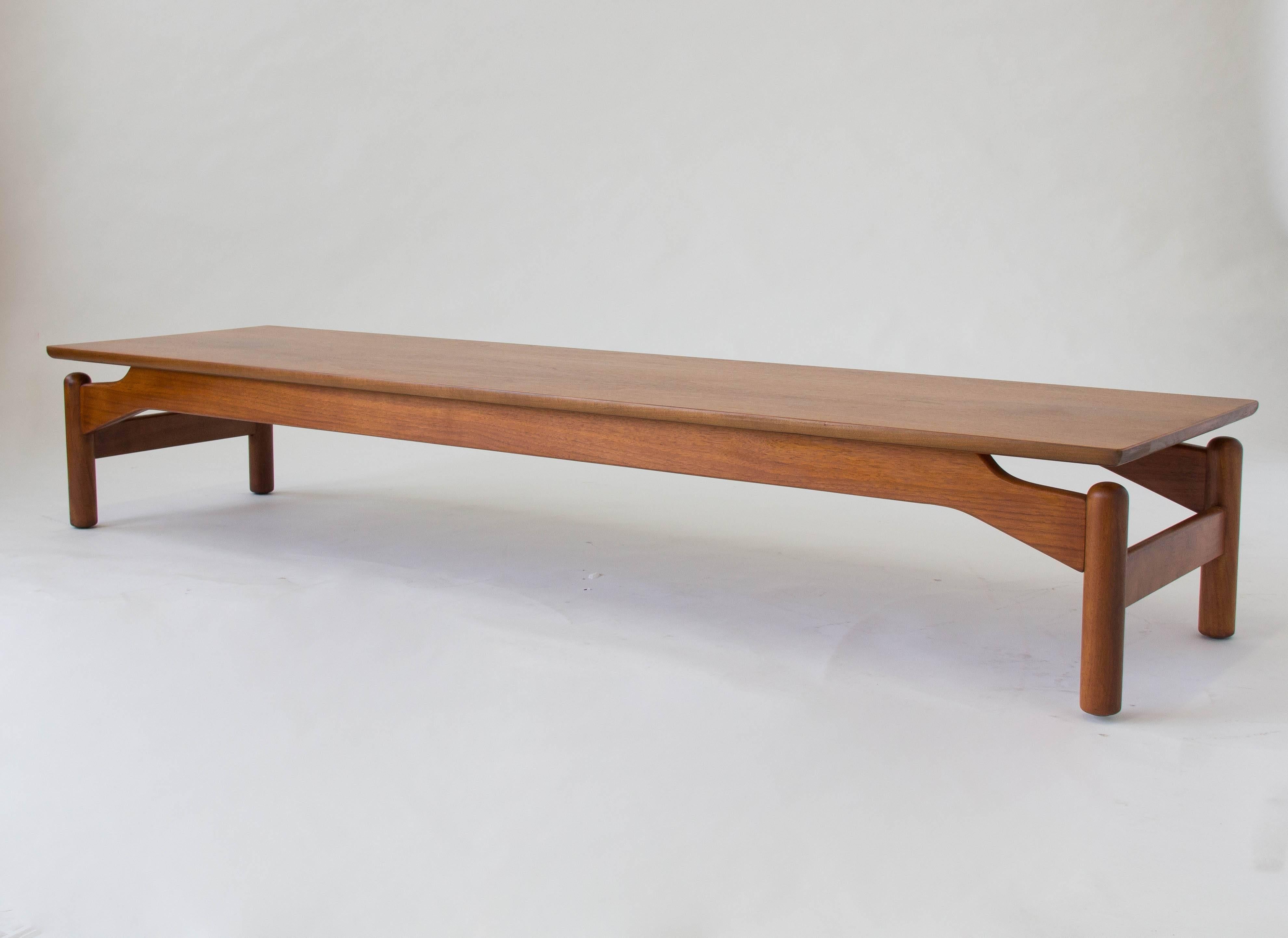 Mid-Century Modern Walnut Coffee Table by Greta Grossman for Glenn of California