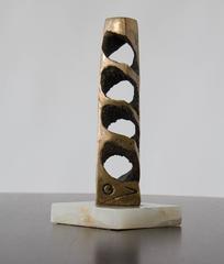 Bronze Candlestick by Mathias Goeritz on Marble Mount