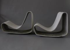 Pair of Eternit Garden Chairs by Will Guhl