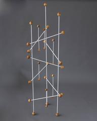 French Modern Three-Sided Coat Rack or Display